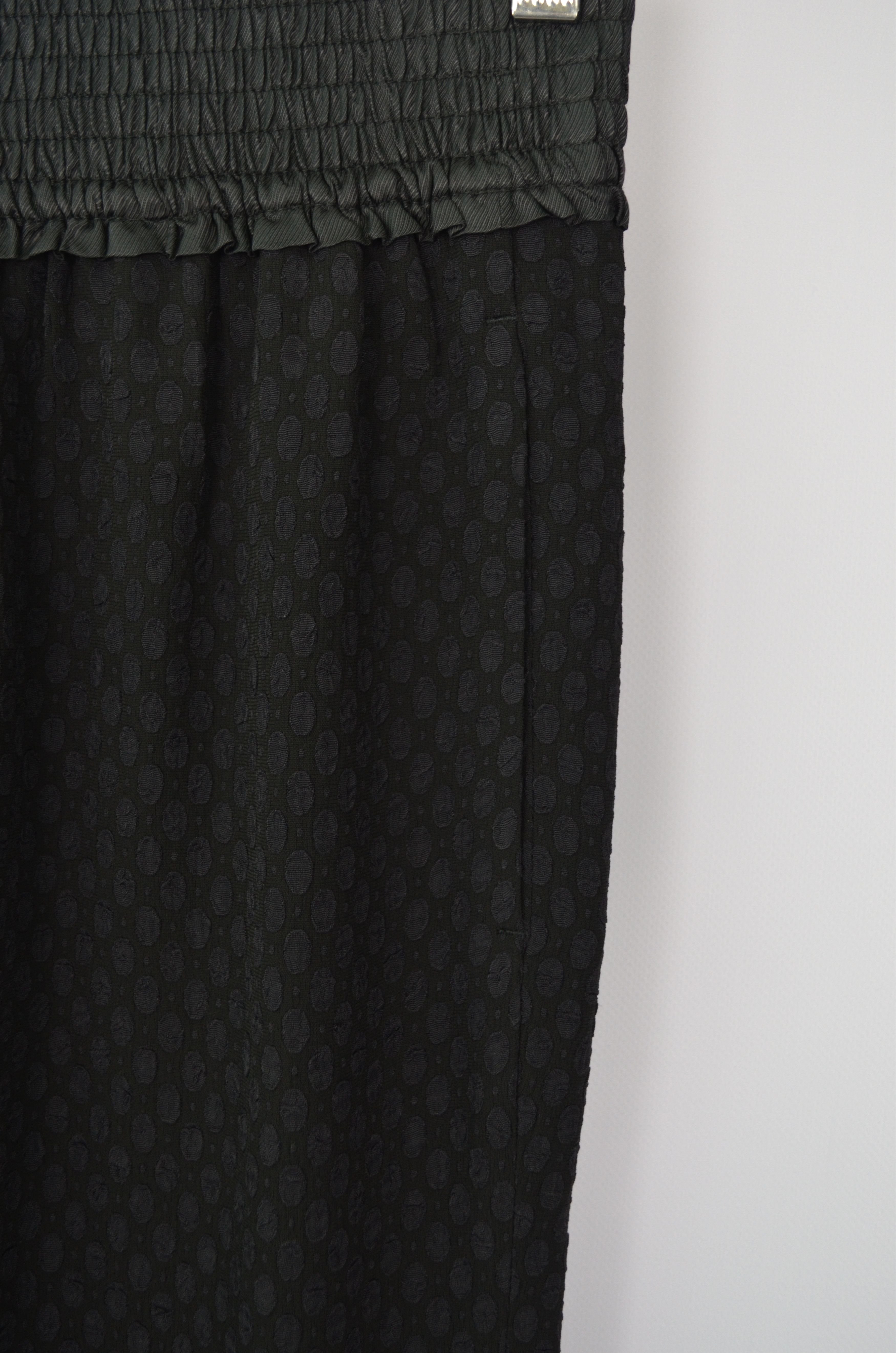 Sandro Sandro Black Textured Print Viscose Acetate Pants Size 3 Size 30" / US 8 / IT 44 - 5 Thumbnail