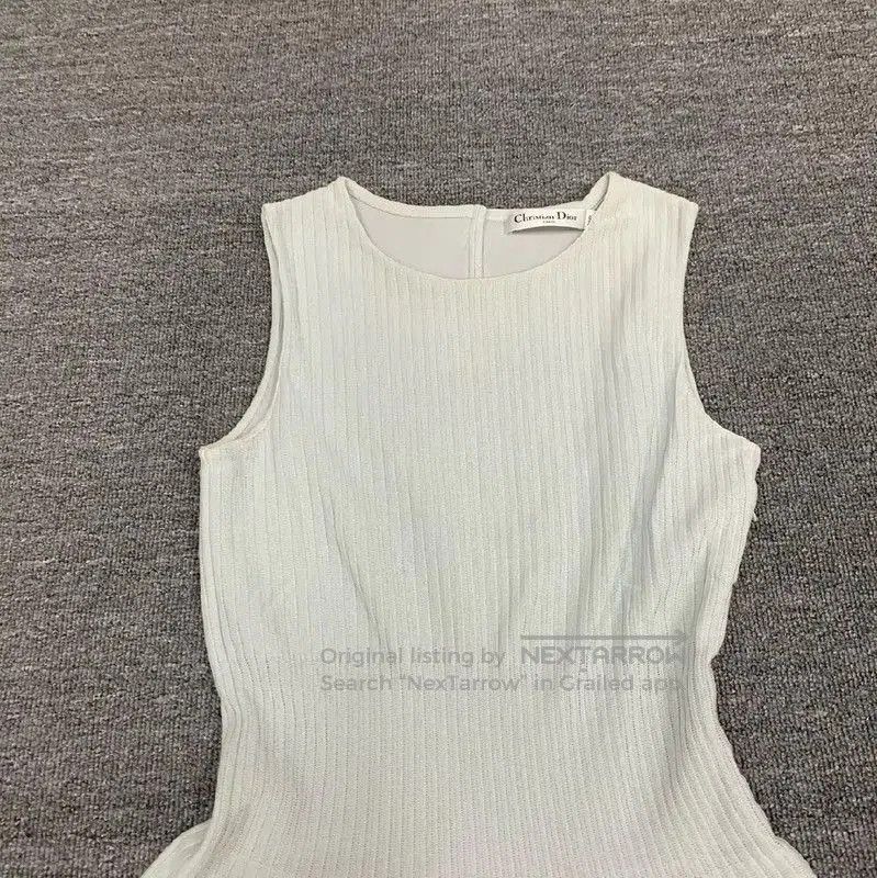 Dior Dior White Cotton Women's Dress Size S . Size S / US 4 / IT 40 - 2 Thumbnail
