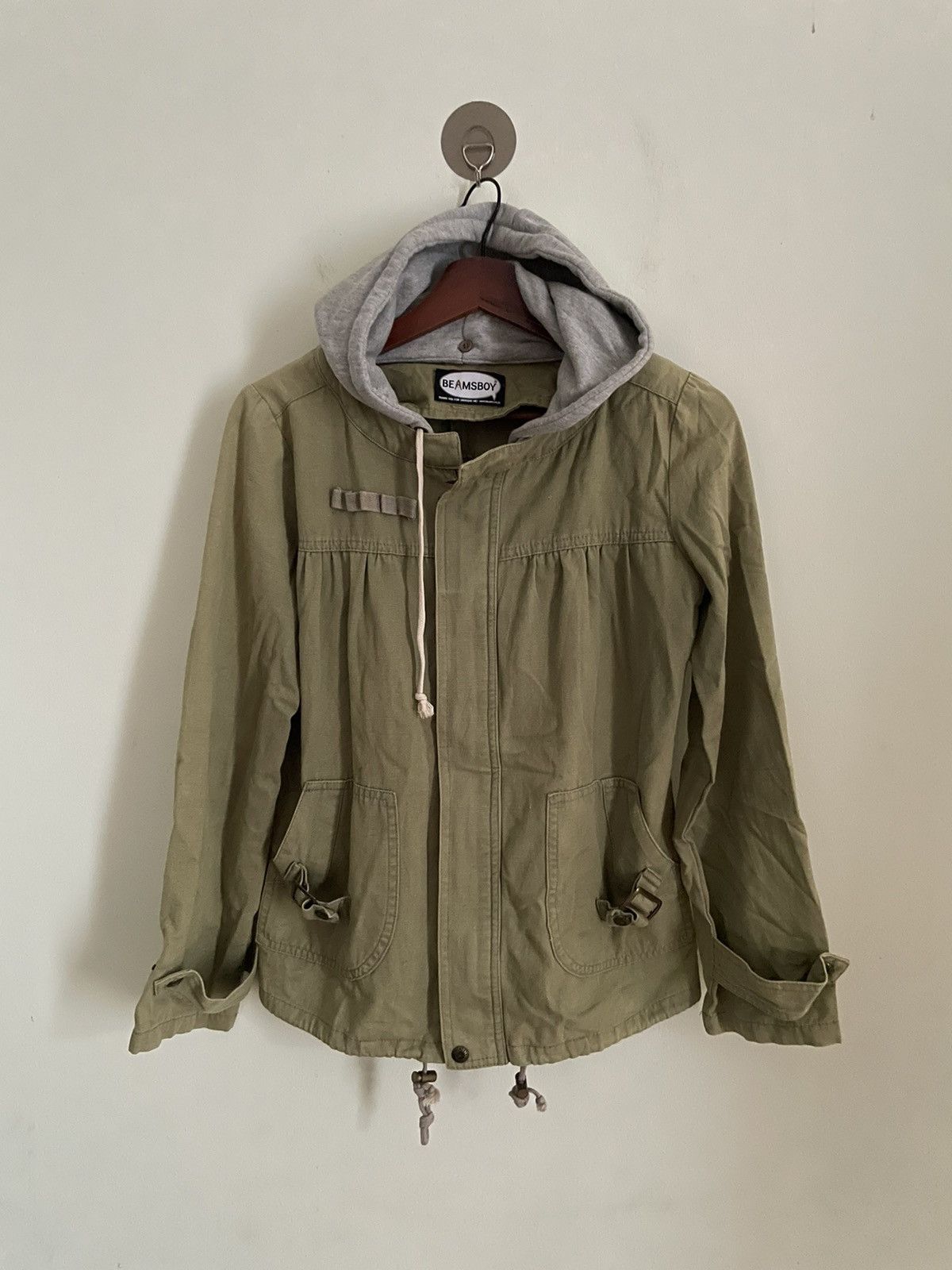 Beams Plus × Japanese Brand × Vintage Beams Boy Hoodie Military Jacket Size ONE SIZE - 1 Thumbnail