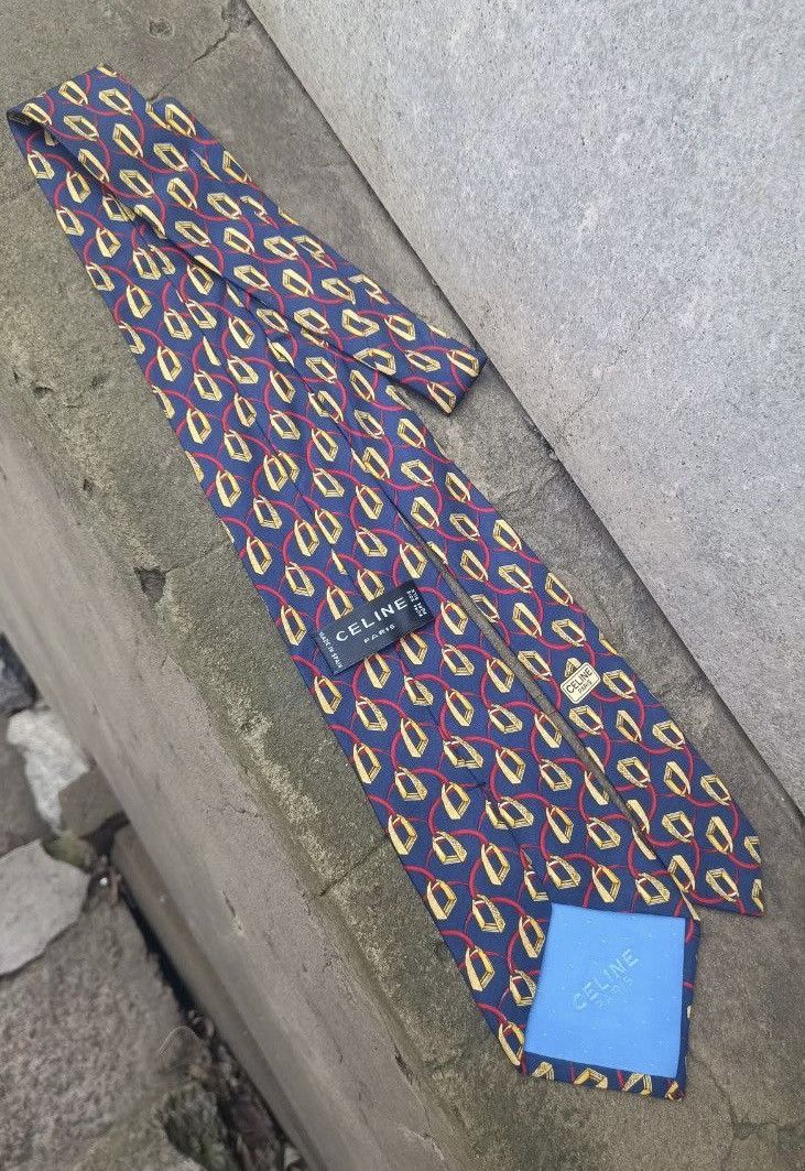 Celine Celine vintage striped silk tie Size ONE SIZE - 1 Thumbnail