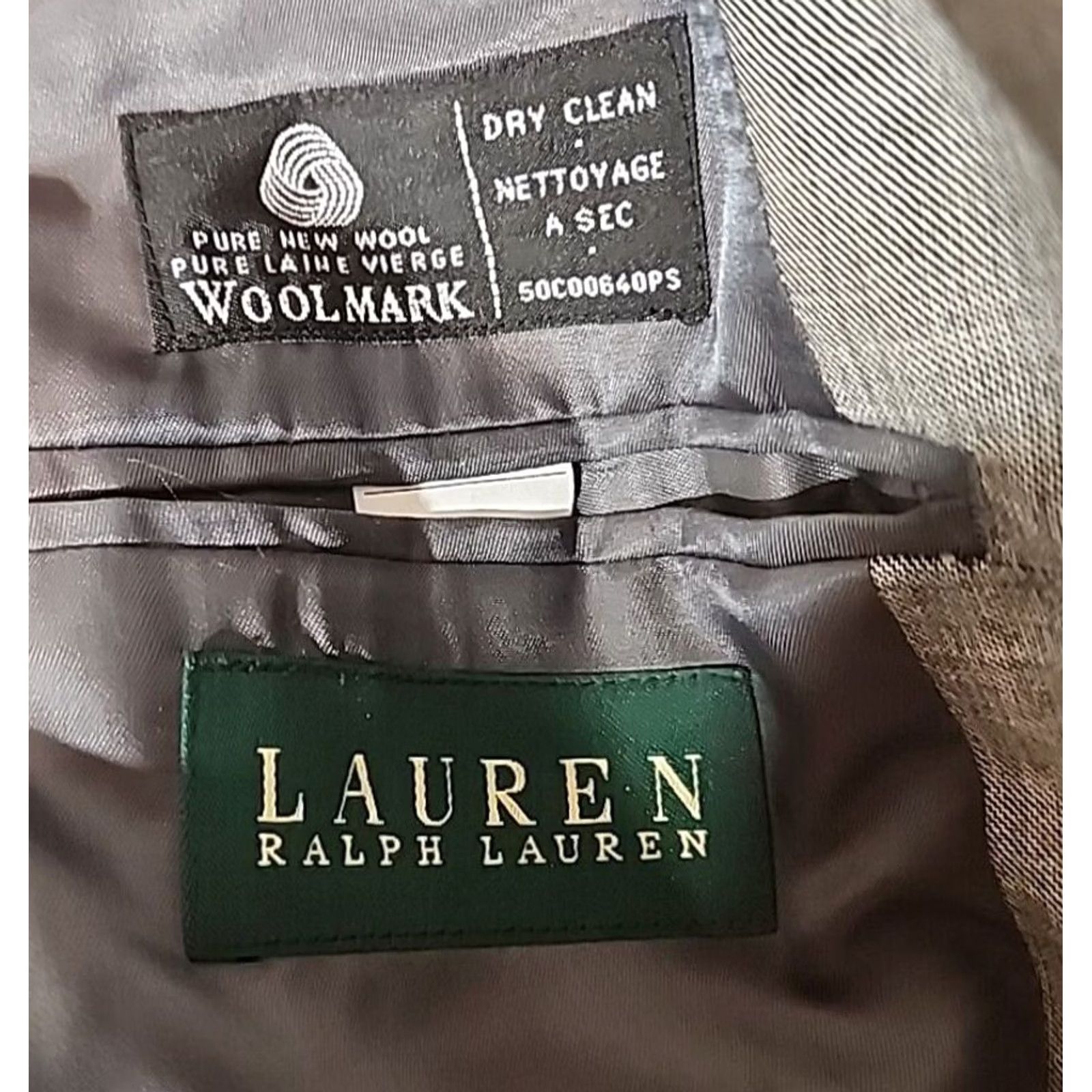 Ralph Lauren Ralph Lauren Suit Jacket Mens 42R 100% Wool Houndstooth Gray Classic Fit Style Jacket Clergy? Size 42R - 2 Thumbnail
