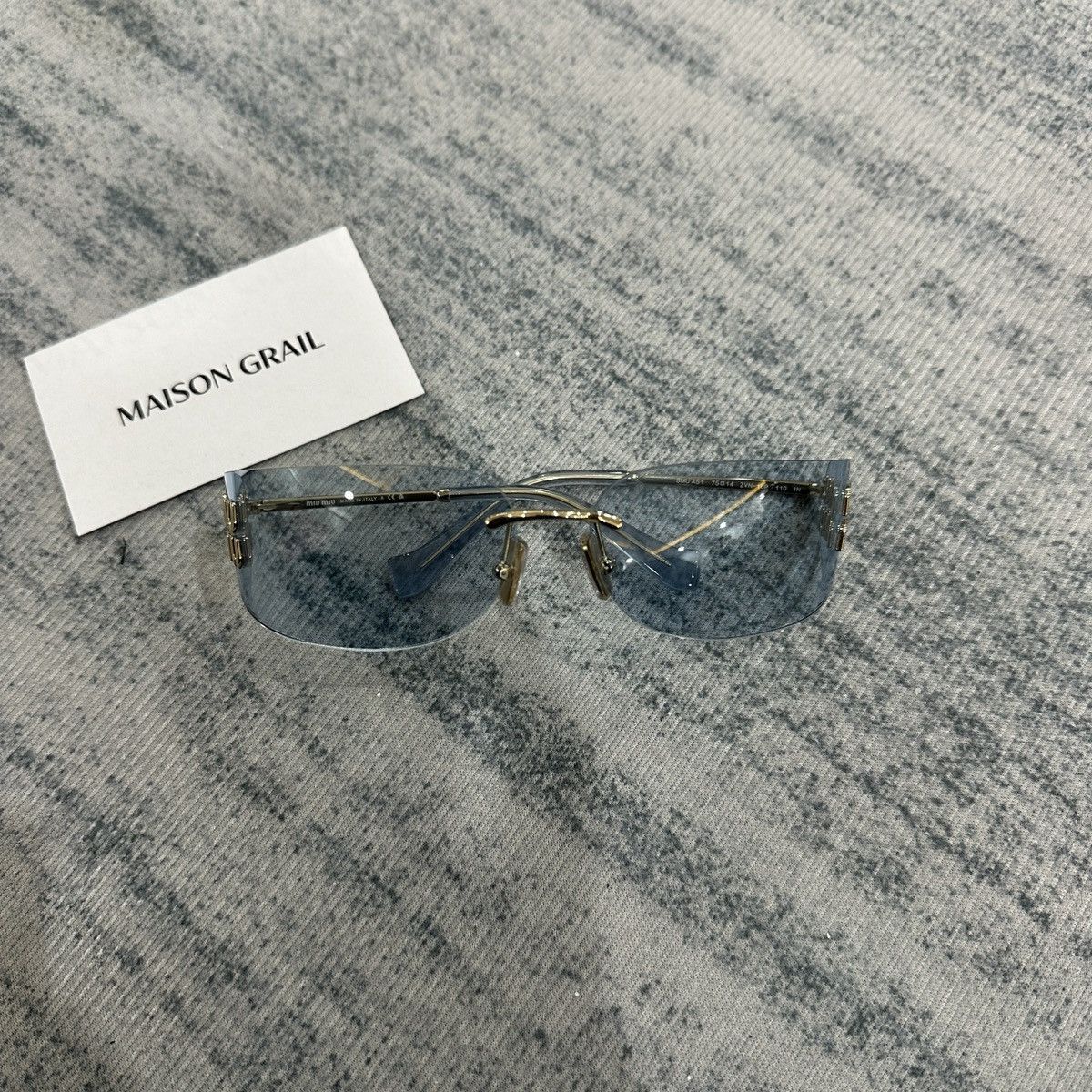 Miu Miu MIU MIU 0MU A51S ZVN10P SUNGLASSES Size ONE SIZE - 2 Thumbnail