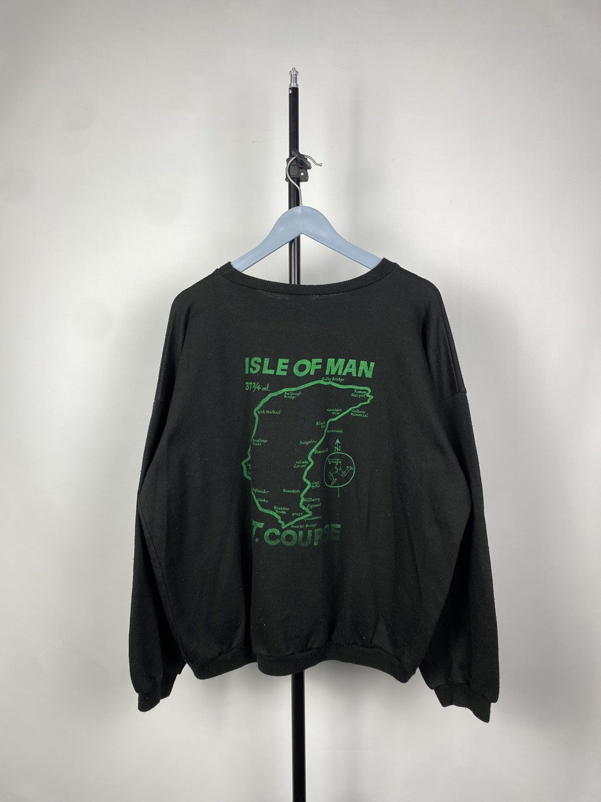 Vintage Vintage 90s Isle of Man TT Moto Racing Sweatshirt Size US L / EU 52-54 / 3 - 8 Thumbnail