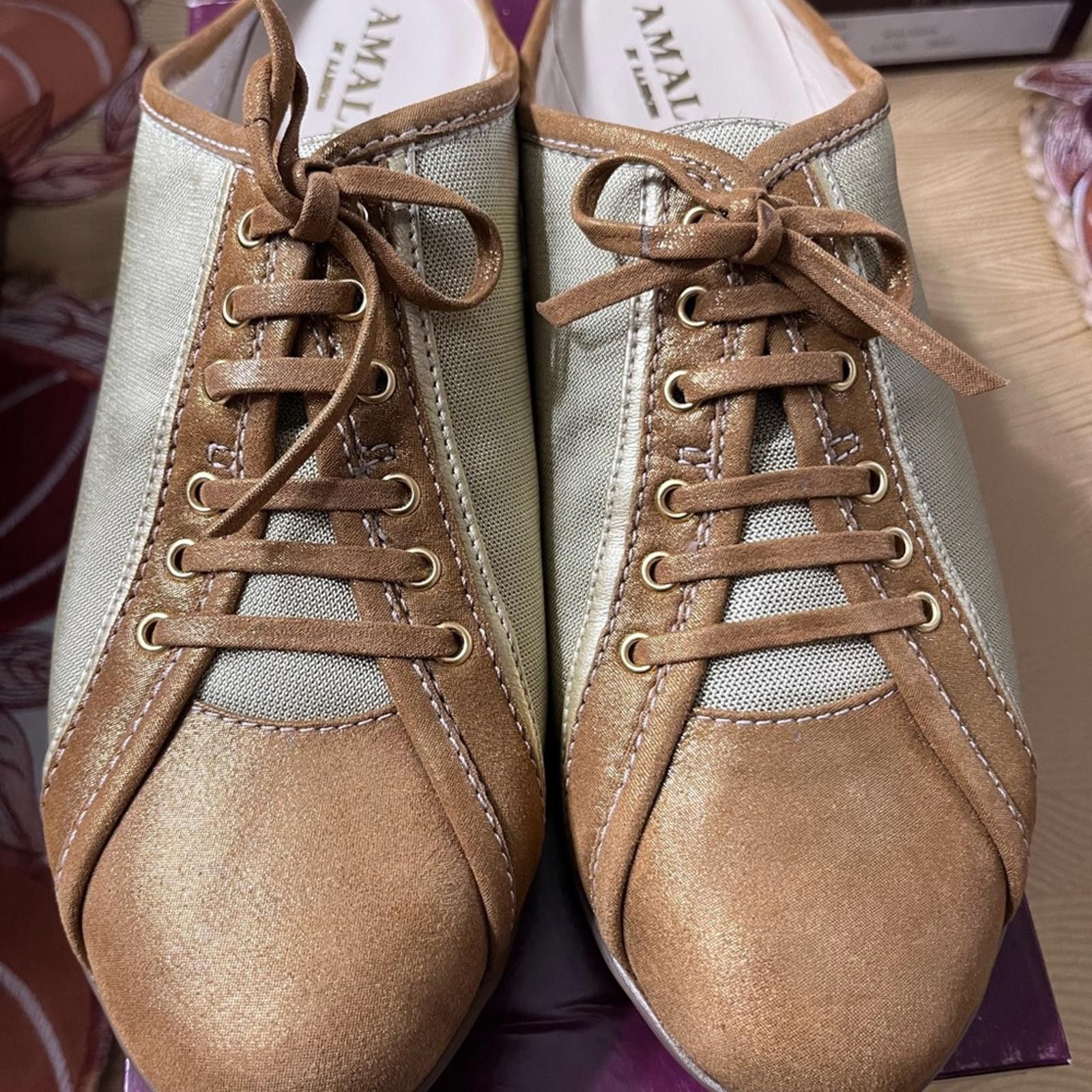 Other Amalfi Tan and Cream Women's Sneakers Size US 9.5 / IT 39.5 - 1 Thumbnail