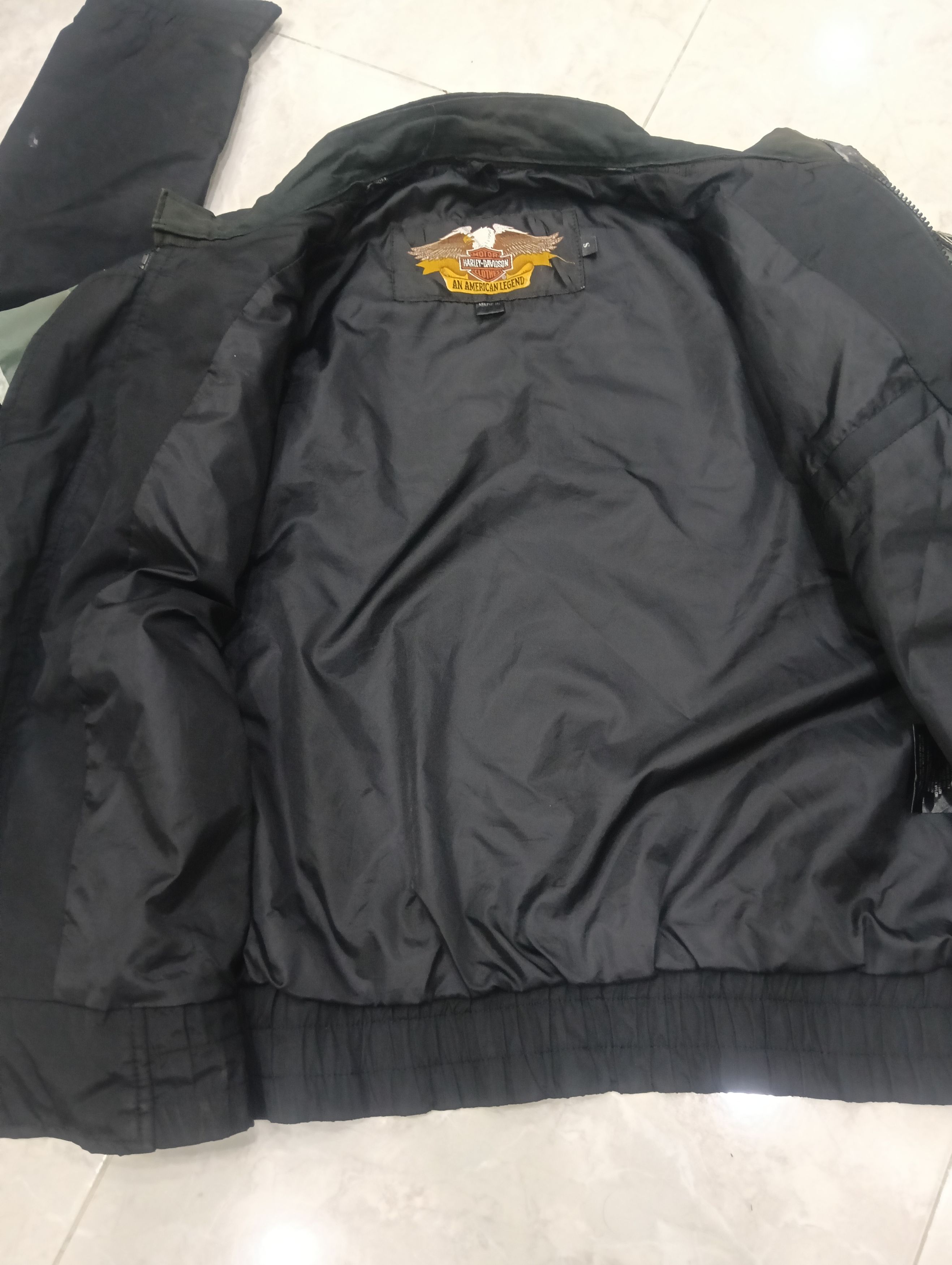 Harley Davidson Vintage Harley Davidson Bomber Jacket Size US XL / EU 56 / 4 - 5 Thumbnail