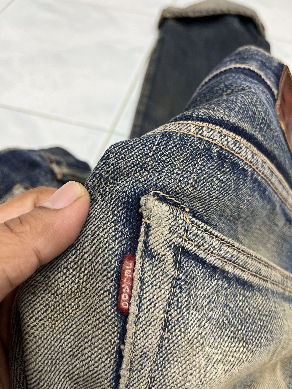 Vintage 🔥🔥🔥ARCHIVE VTG JELADO JAPAN FADED ART SELVEDGE DENIM Size US 31 - 8 Thumbnail
