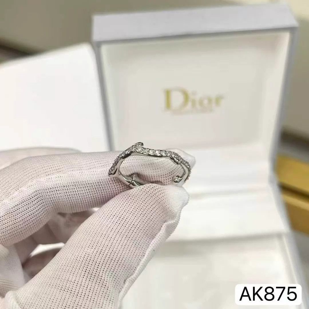 Dior Dior 18k WG Full Diamond Single Earring Bois de Rose LN Size ONE SIZE - 4 Thumbnail