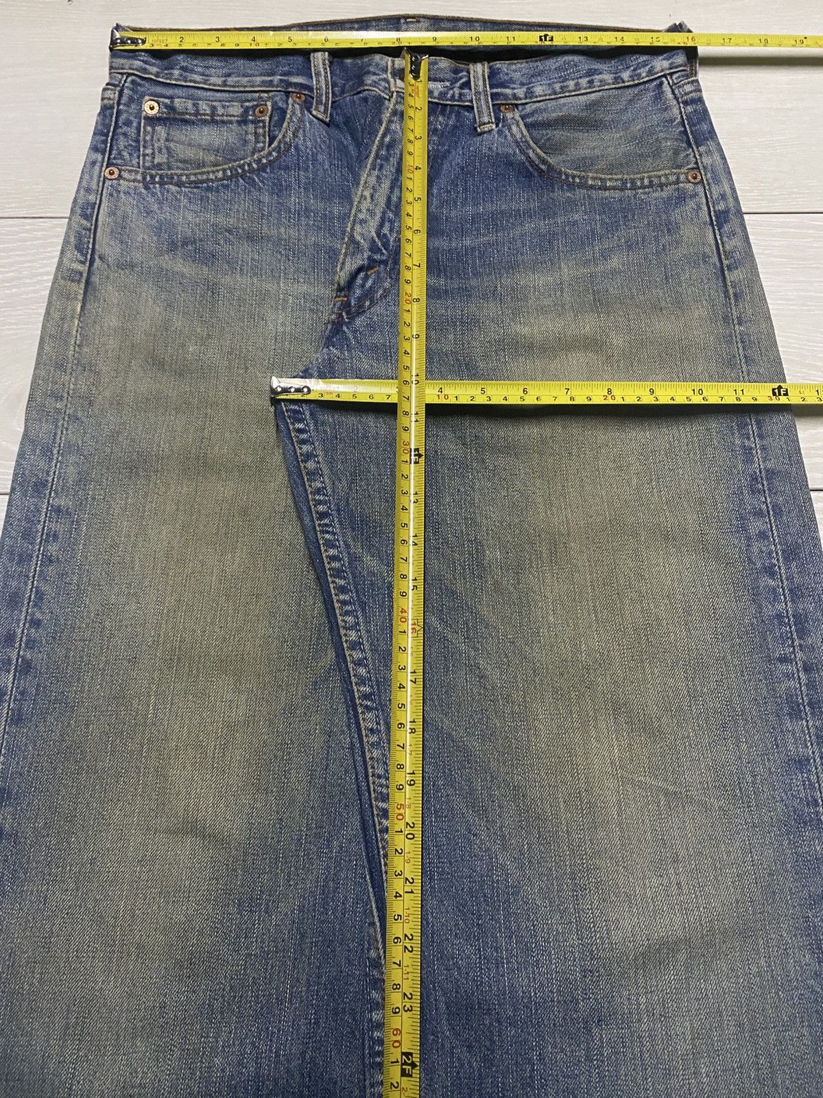 Levi's Vintage Clothing Vintage Levis 503 Mud Wash Distressed Baggy Jeans Size US 31 - 11 Thumbnail