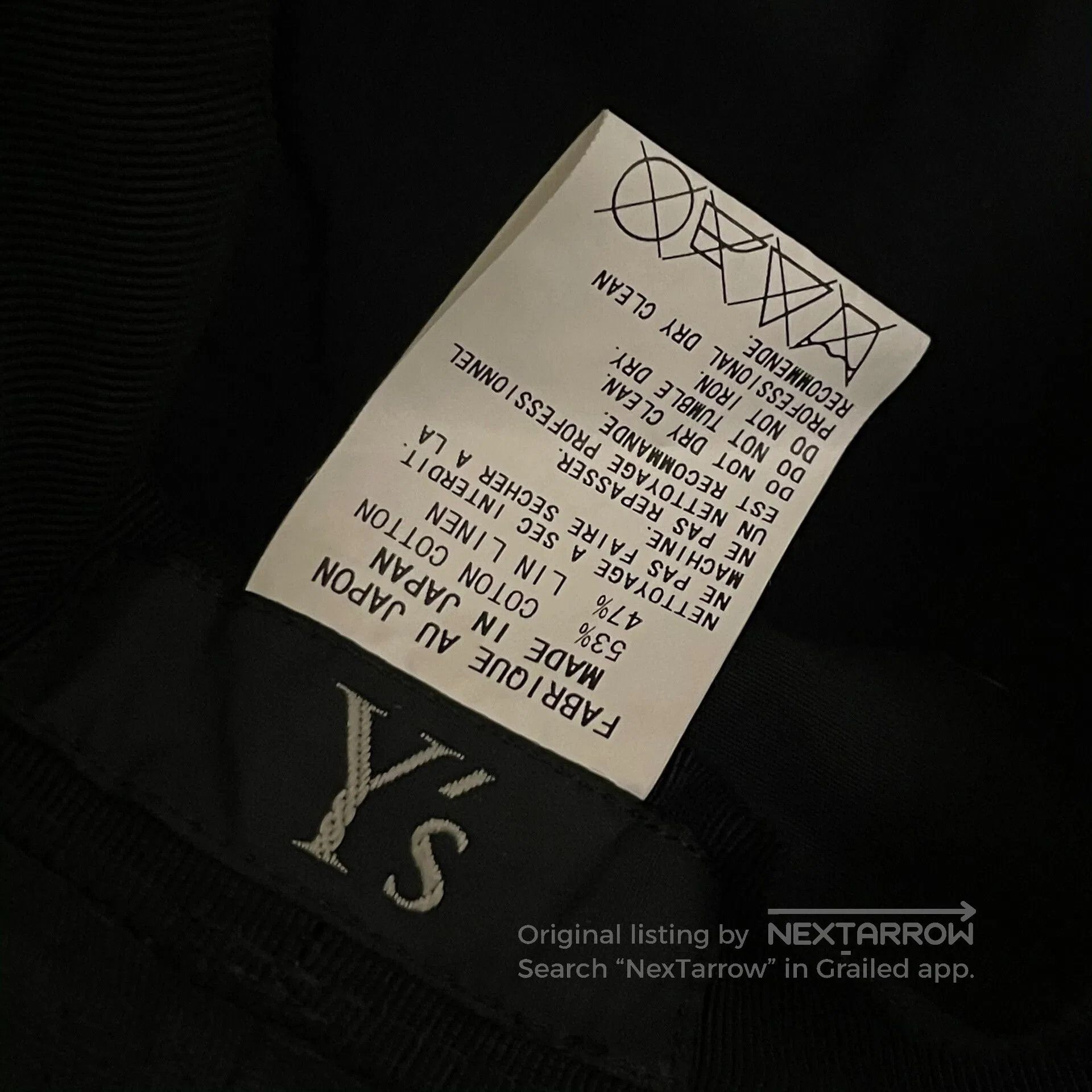 Yohji Yamamoto cotton linen small cap. Size ONE SIZE - 3 Thumbnail