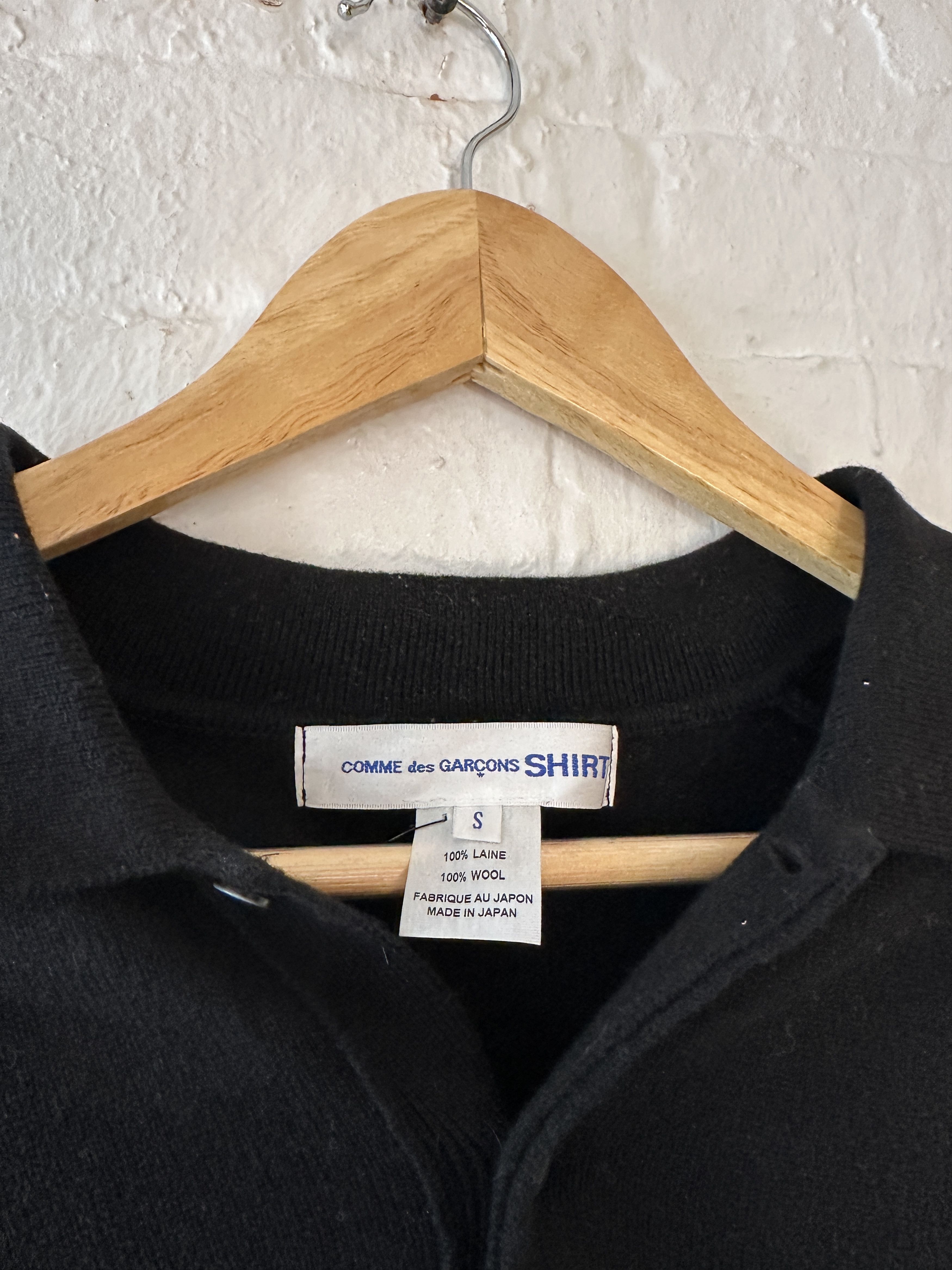 Comme des Garcons Comme des Garcons Wool Quarter Button Sweater Size US M / EU 48-50 / 2 - 2 Thumbnail