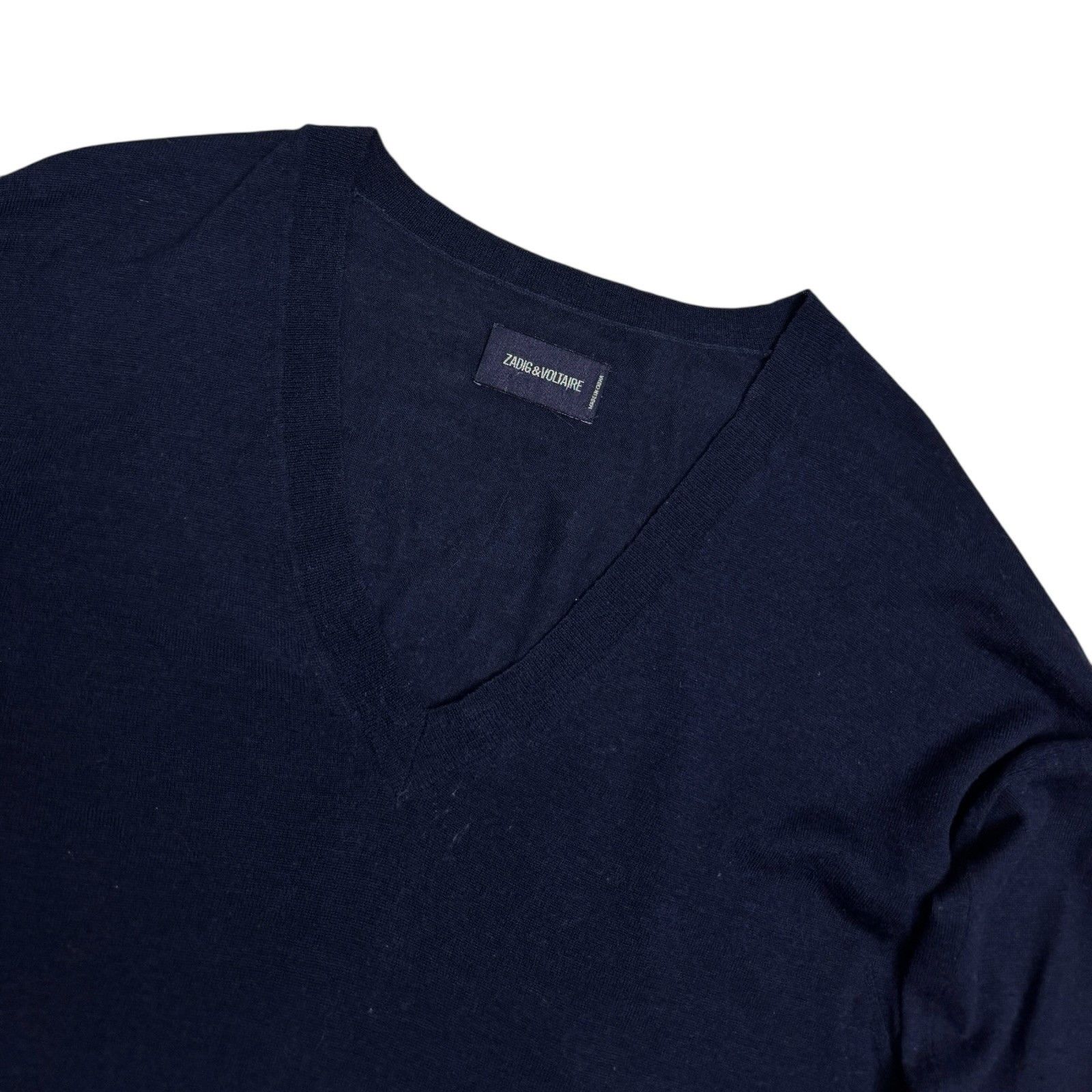 Zadig & Voltaire ZADIG & VOLTAIRE Merino Wool SKULL V-Neck Sweater Mens Large Size US L / EU 52-54 / 3 - 5 Thumbnail