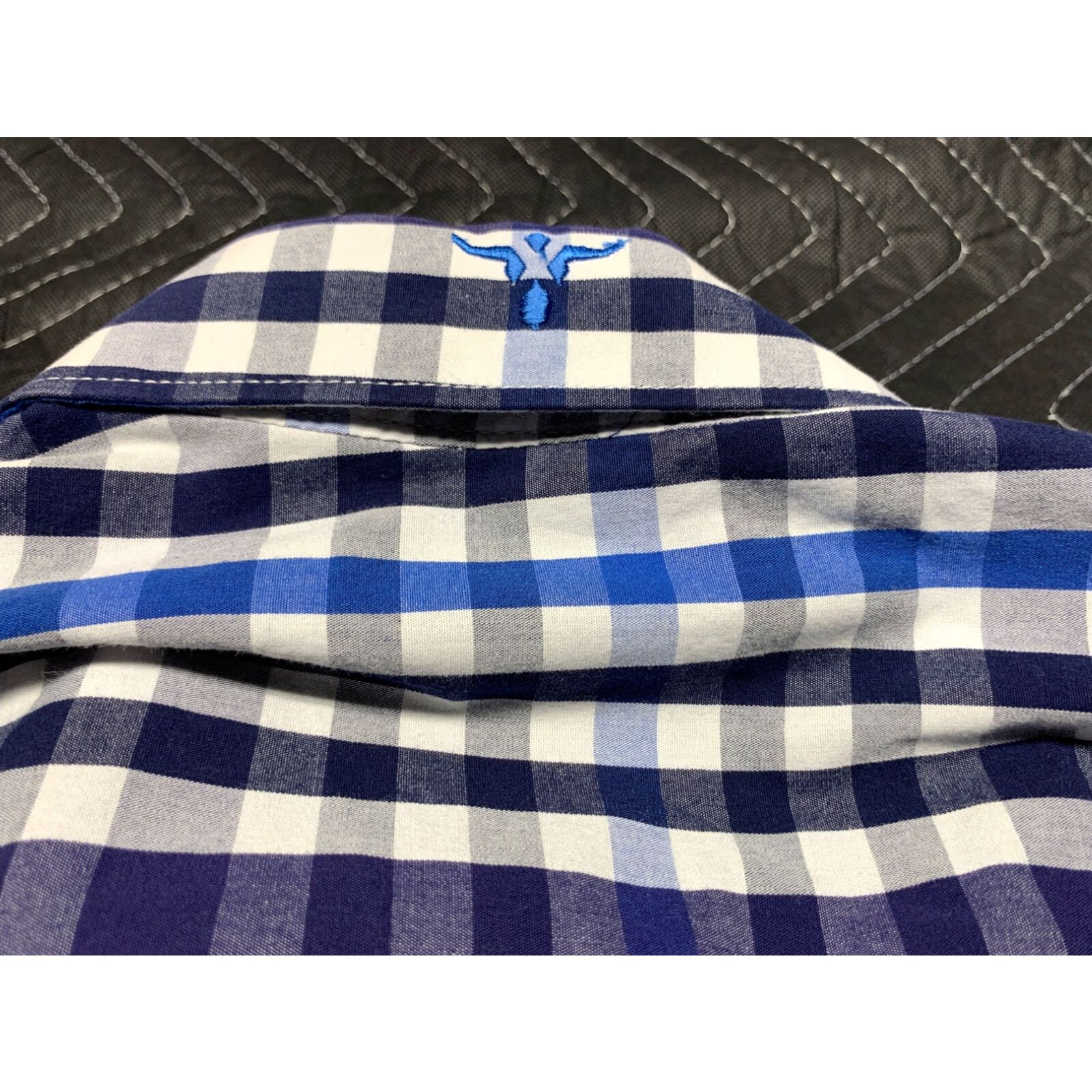 Wrangler Wrangler Western Shirt Mens Medium Blue Plaid Short Sleeve Button Up Size US M / EU 48-50 / 2 - 6 Thumbnail