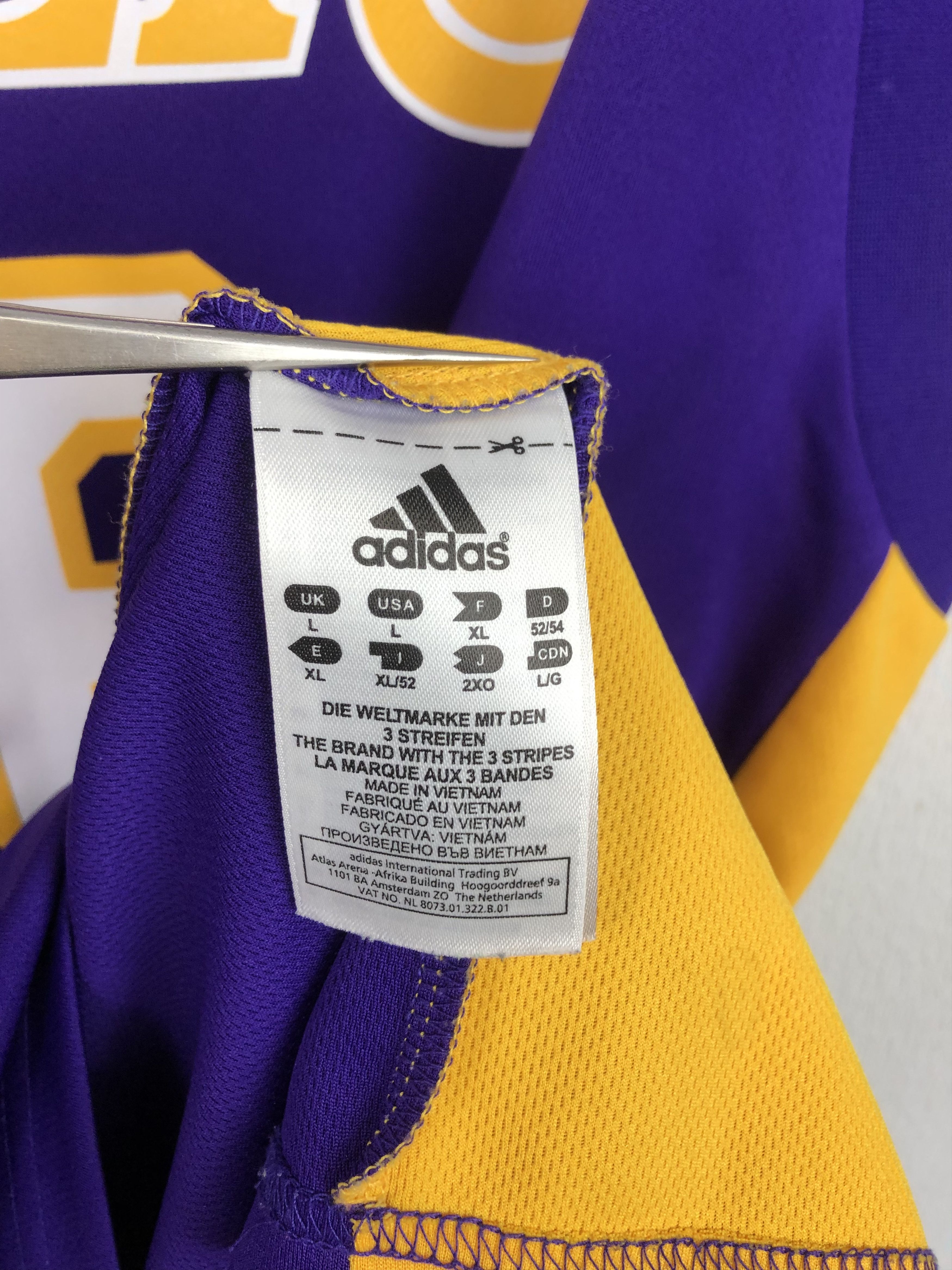 Adidas Adidas Los Angeles Lakers Gasol Jersey Mens Shirt Rare Tee Size US L / EU 52-54 / 3 - 6 Thumbnail