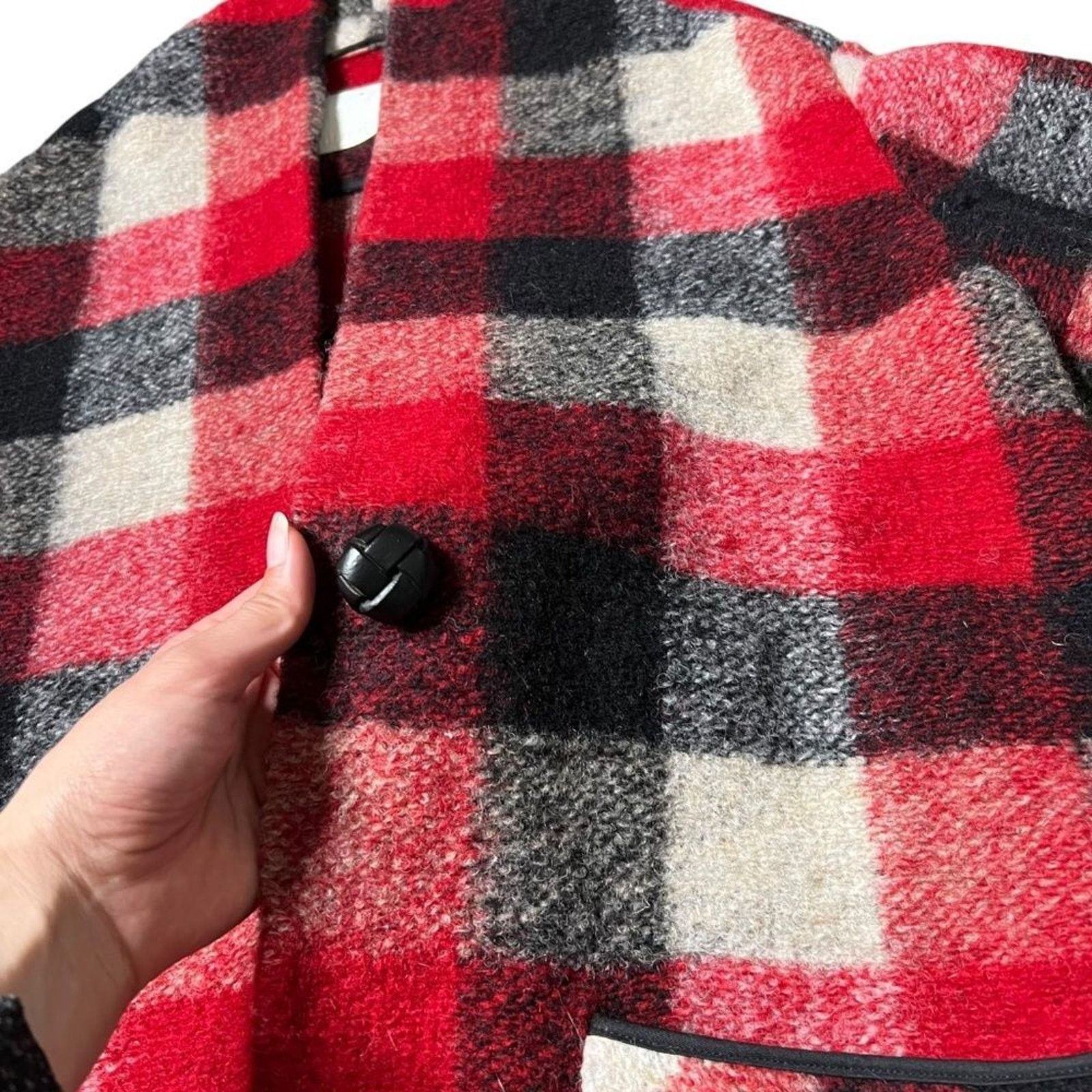 Aritzia Aritzia Wilfred Free Off Duty Sweater Jacket Plaid Size S / US 4 / IT 40 - 10 Thumbnail