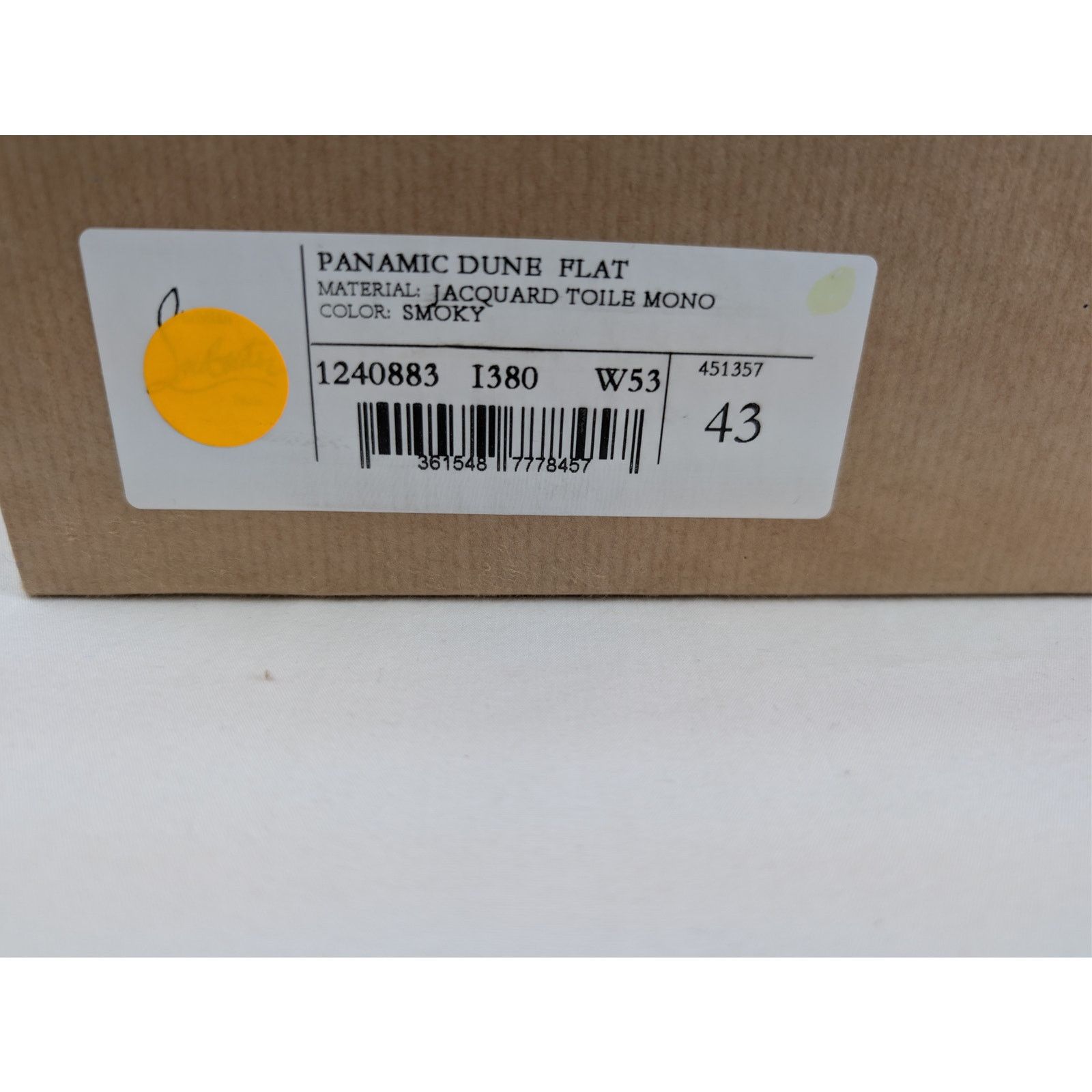 Christian Louboutin o1rshd1 Panamic Dune Flat Sneakers in Smoky Grey Size US 10 / EU 43 - 19 Thumbnail