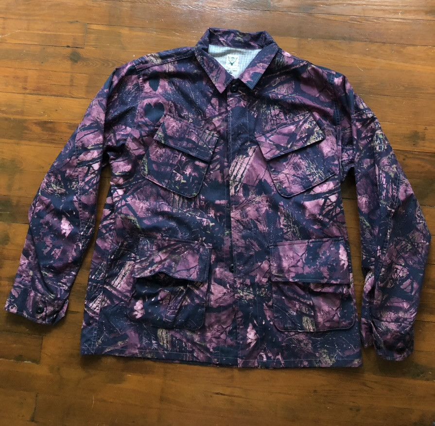 South2 West8 South2 West8 Pink Horn Camo Trek Field Jacket Size US XL / EU 56 / 4 - 1 Thumbnail