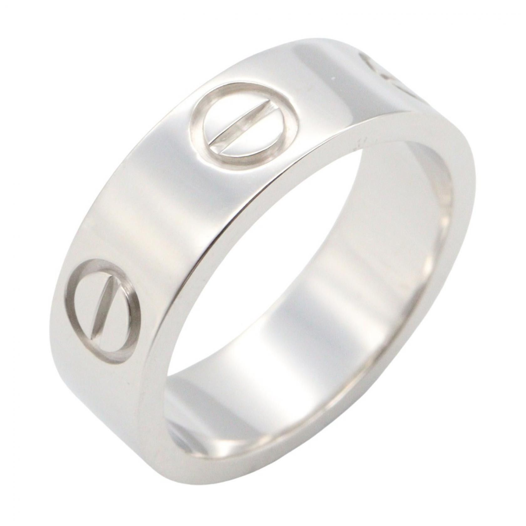 Cartier Cartier Cartier Love Au750 White Gold Ring Size 7 Precious Metal Ring B4084700 DUTY FREE for USA Size ONE SIZE - 1 Thumbnail