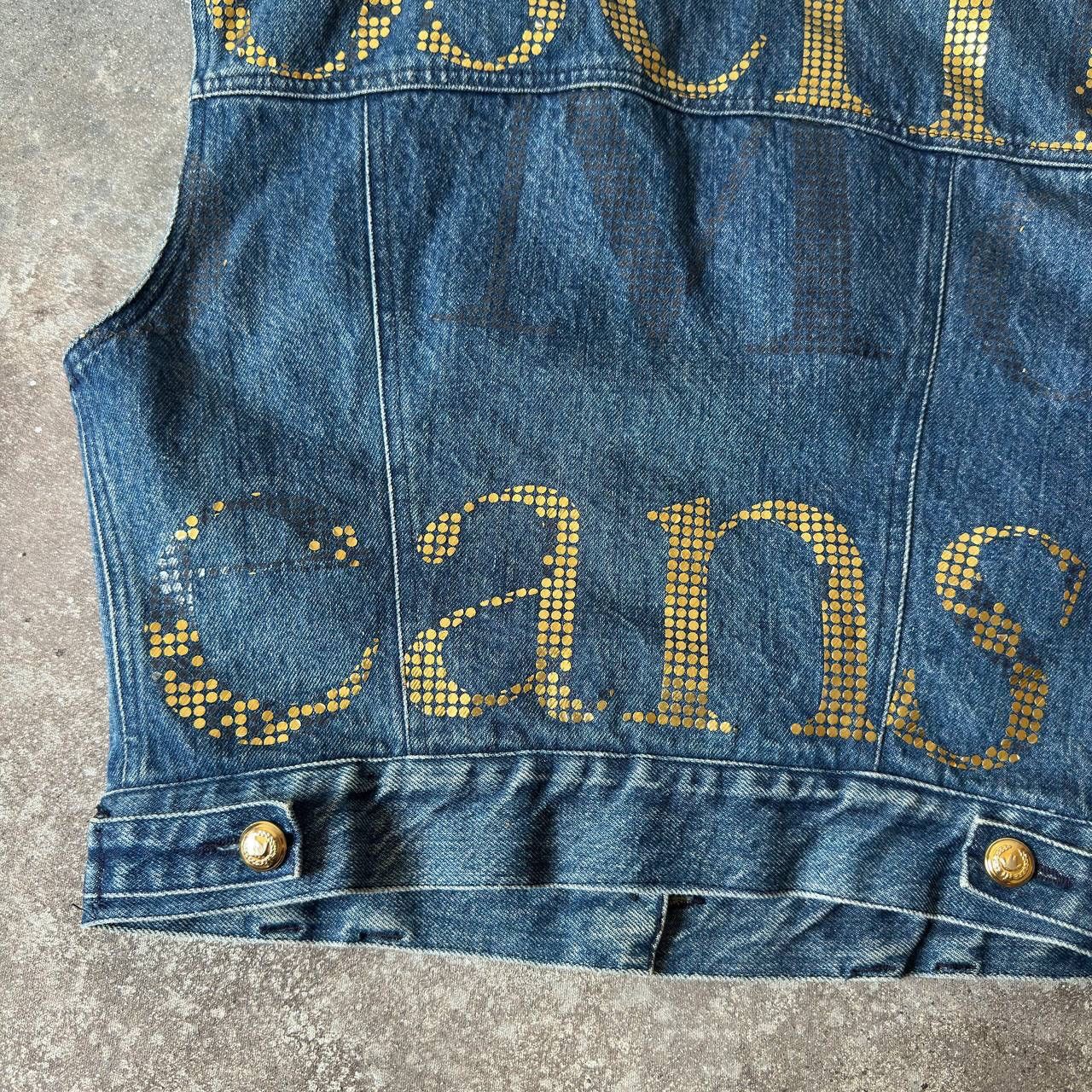 Moschino Moschino Vintage Rhinestones Details Denim Vest Jacket Size M / US 6-8 / IT 42-44 - 11 Thumbnail