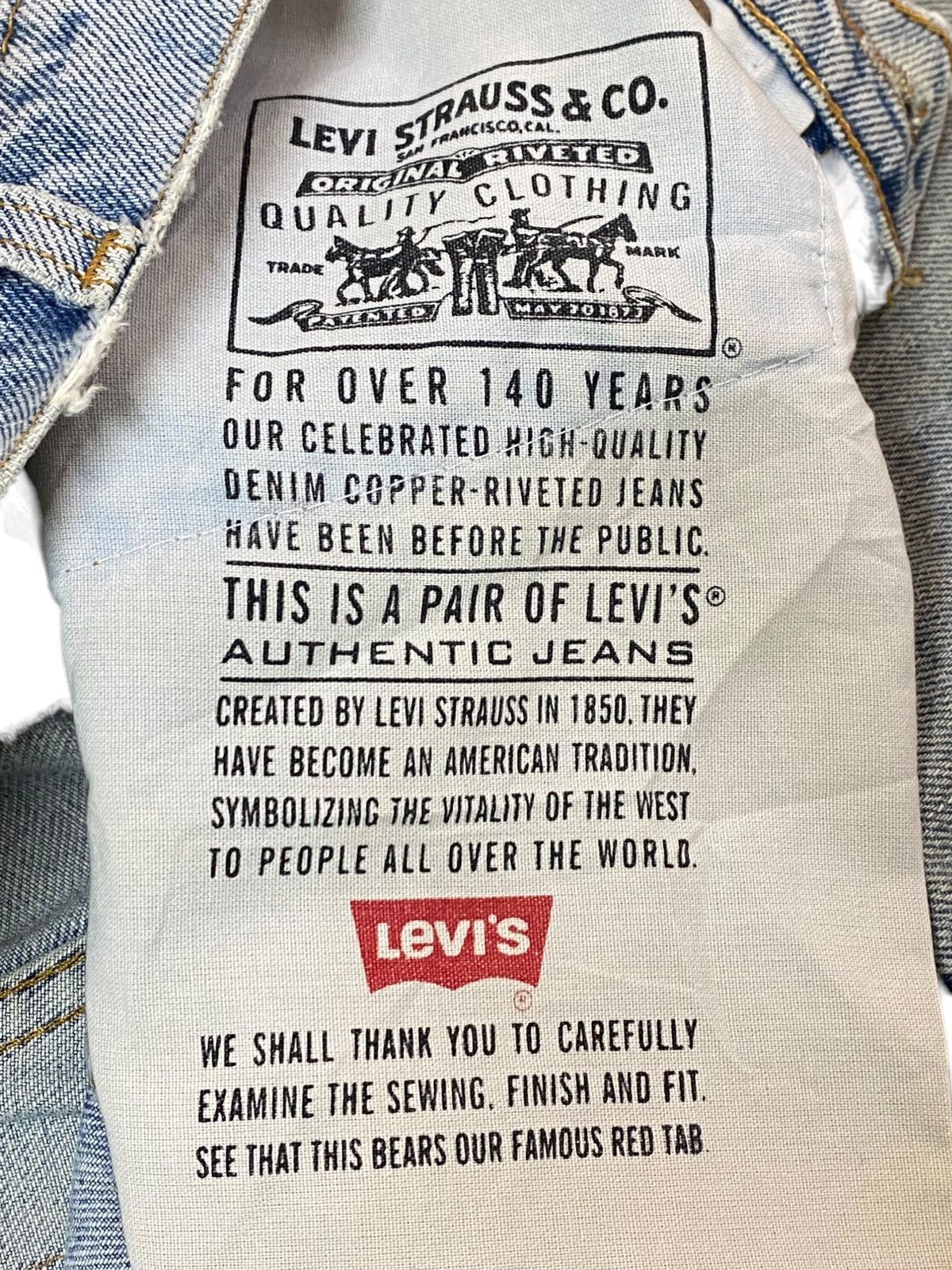 Levi's Vintage Clothing Levis 505 90s Faded Wash Grunge Distressed Loose Jeans Size US 30 / EU 46 - 19 Thumbnail