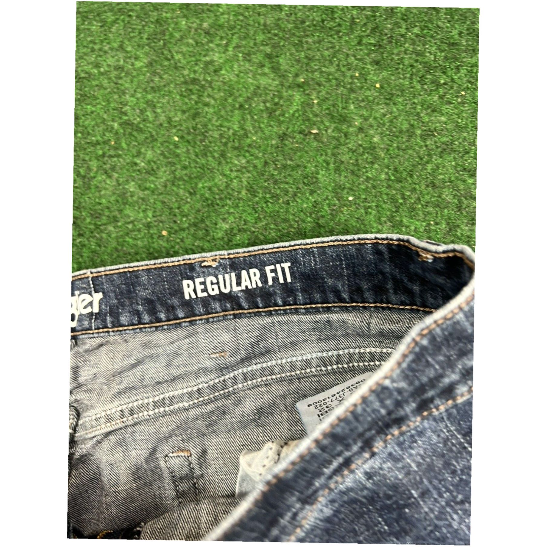 Wrangler Wrangler Jeans Men's 38X32 Blue Regular Fit Denim Work Jeans Size US 38 / EU 54 - 7 Thumbnail