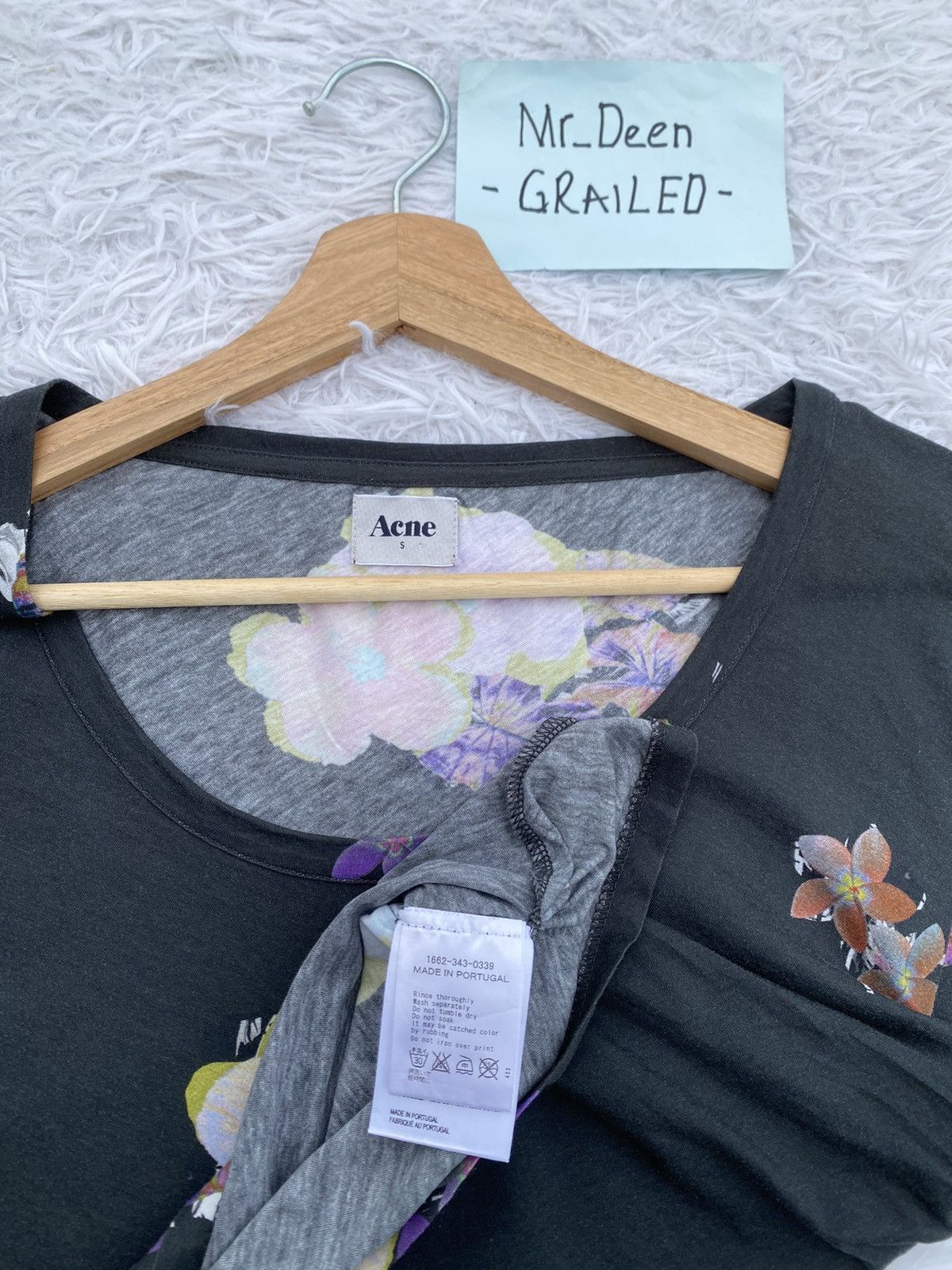 Acne Studios Rare ACNE Studios Florals Tshirt Size US S / EU 44-46 / 1 - 8 Thumbnail