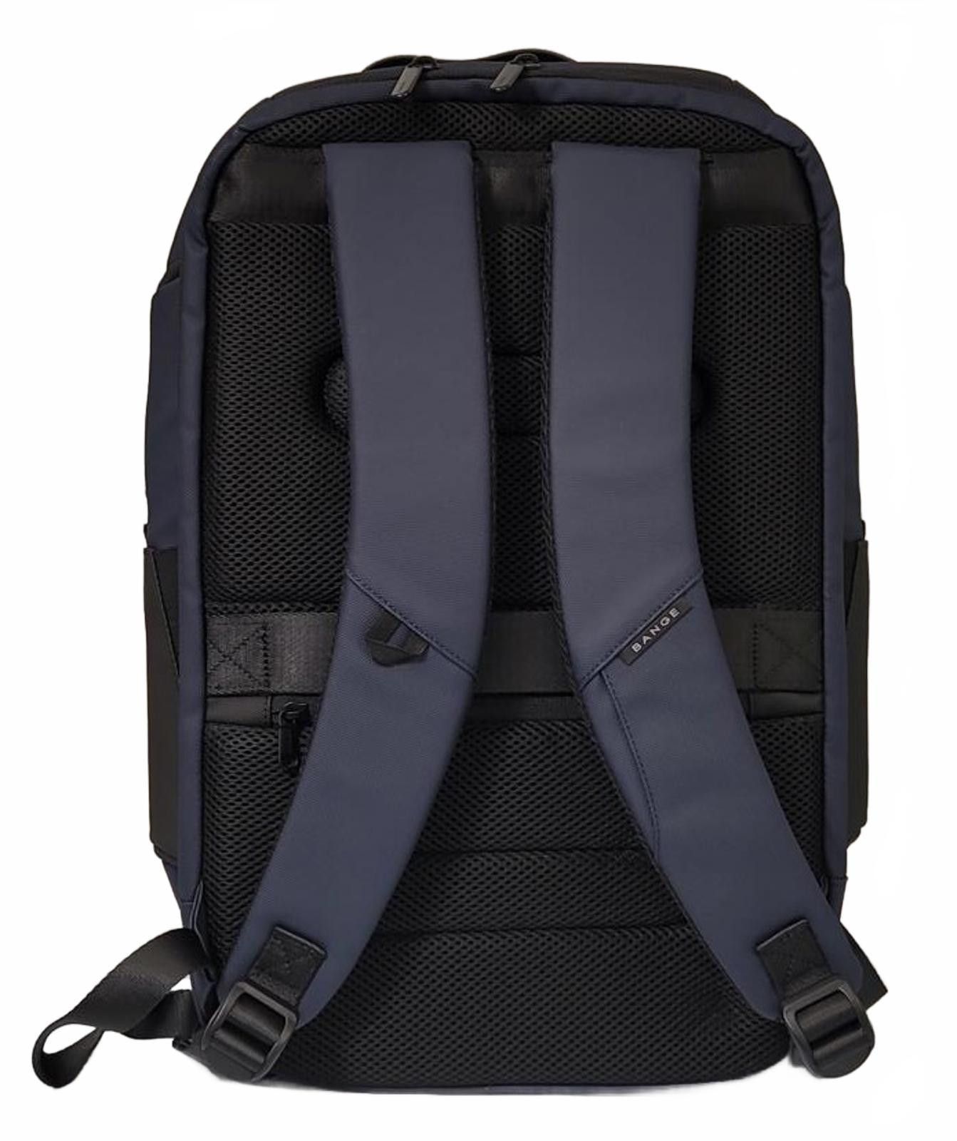 John Baner BANGE Unisex Business Laptop Smart Blue Backpack USB Port Size ONE SIZE - 5 Thumbnail