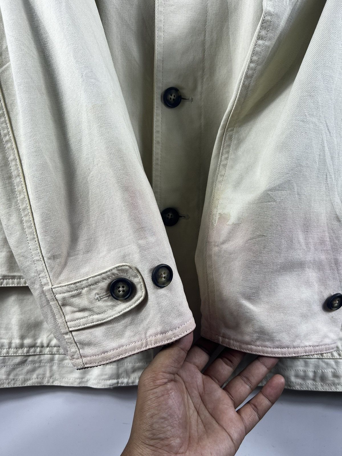 BARNS OUTFITTERS × Lands' End × Vintage 🔥 LAND'S END BARN COAT DUCK CANVAS DISTRESSED JACKET - L Size US L / EU 52-54 / 3 - 11 Thumbnail