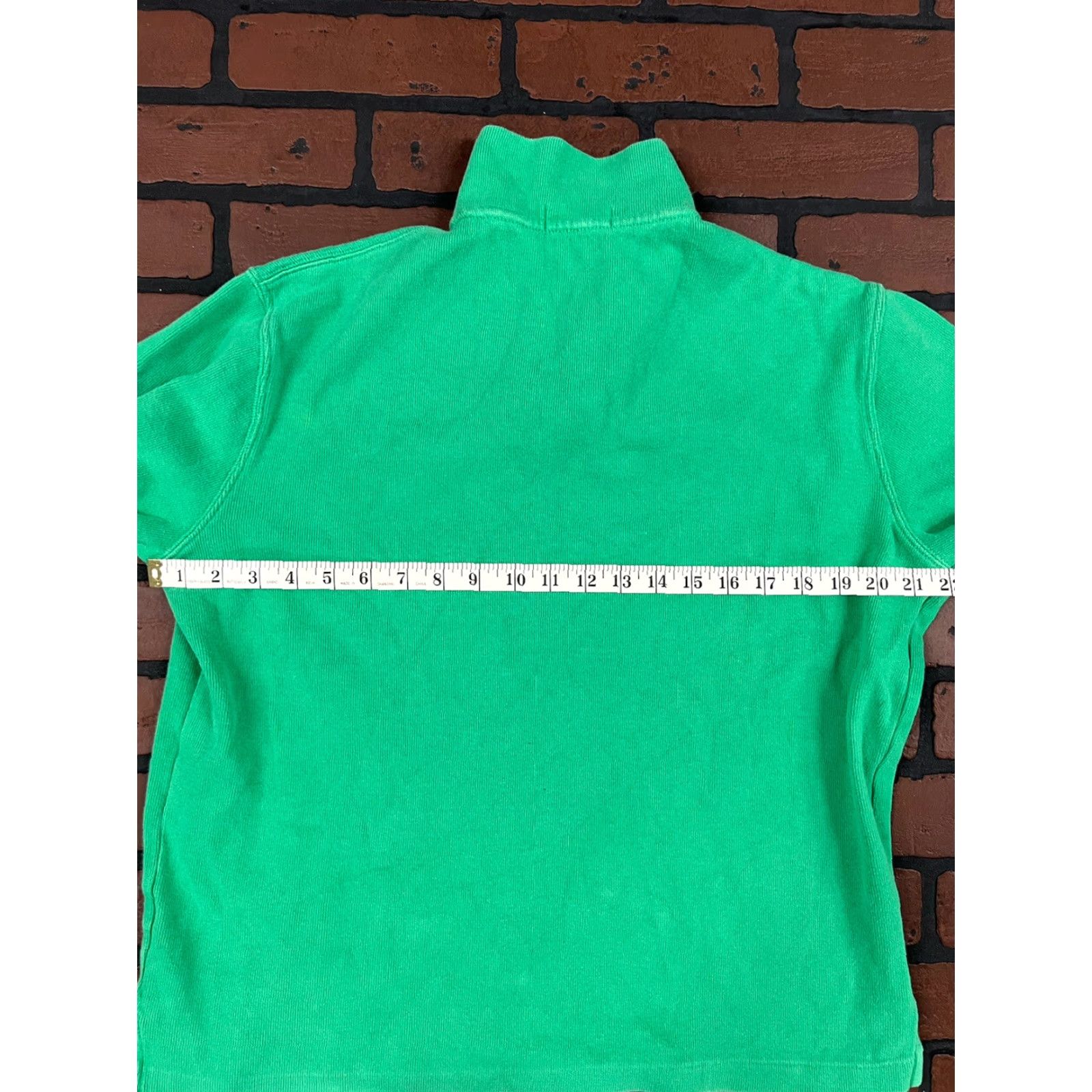 Ralph Lauren Ralph Lauren 1/4 Zip Sweater M Regular Men Collared Logo Green Orange Pullover Size M Size US M / EU 48-50 / 2 - 6 Thumbnail
