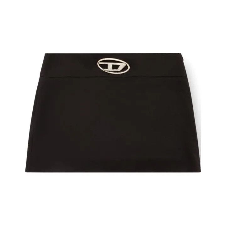 Diesel Oval-D Black Casual Mini Skirt 0079