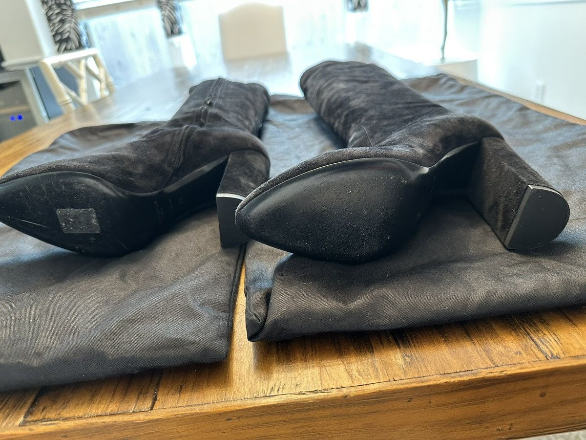 Saint Laurent Paris Saint Laurent Black Suede Knee High Boots EU 39 US 8.5 Size US 8.5 / IT 38.5 - 7 Thumbnail