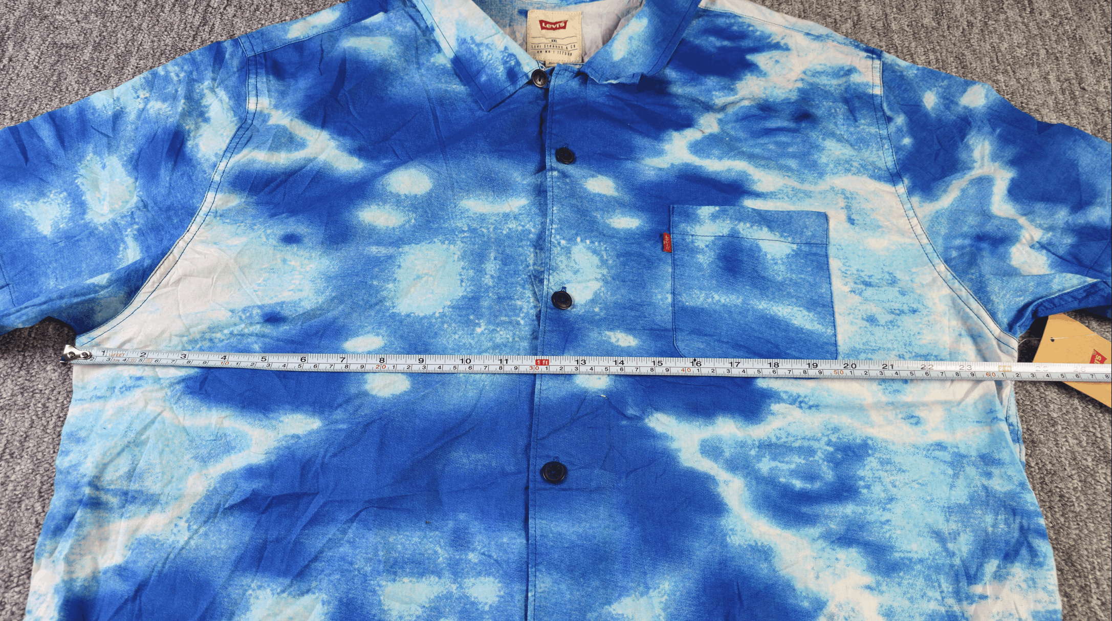 Levi's NWT Levi's Tie Dye Camp Shirt Short Sleeve Button Up XXL Size US XXL / EU 58 / 5 - 11 Thumbnail