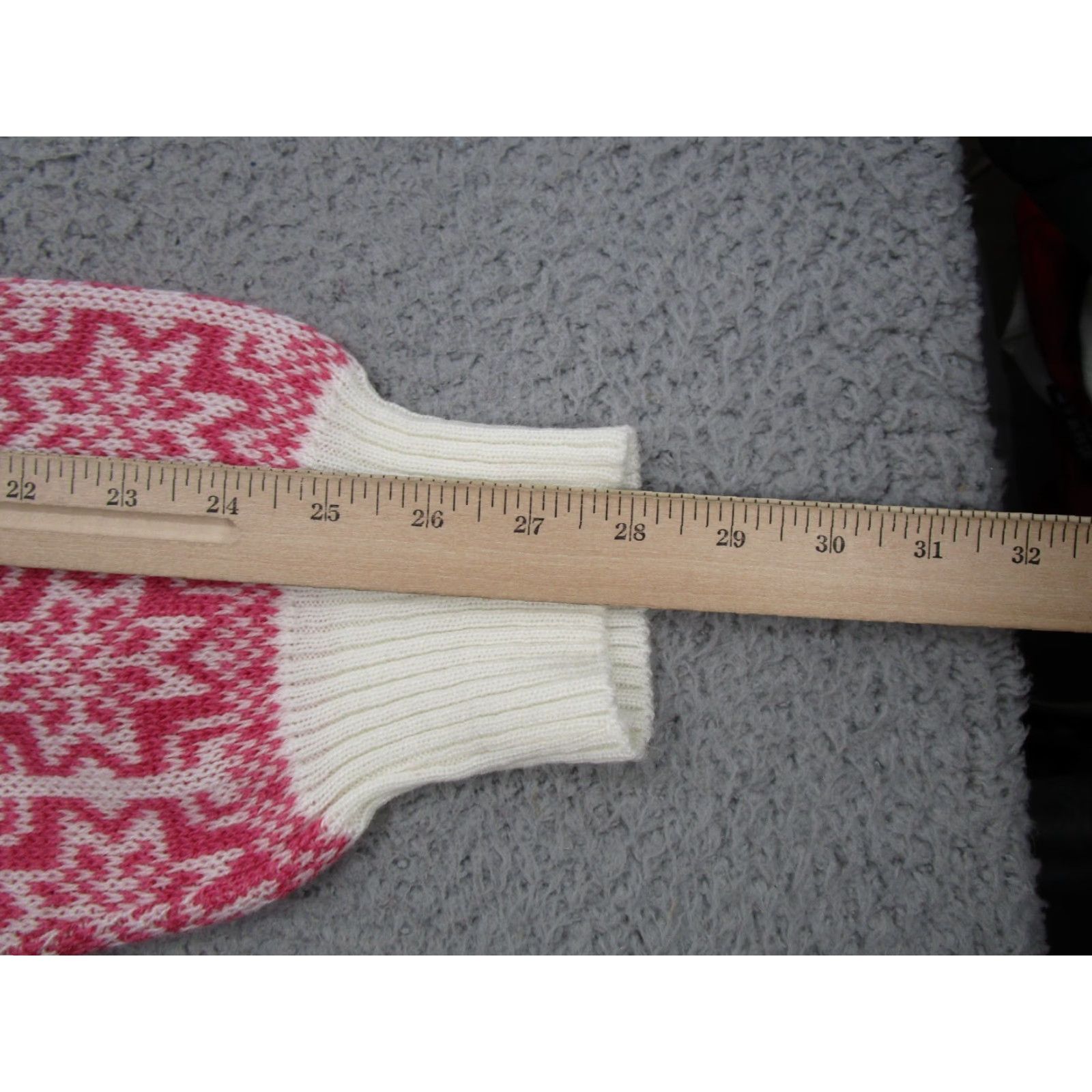 Vintage VINTAGE 90s Fashion Crossroads Nordic Snowflake Fair Isle Knit Sweater Pink SZ M Women Pullover Knit Pattern Fair Isle 90s Womens Size M / US 6-8 / IT 42-44 - 7 Thumbnail