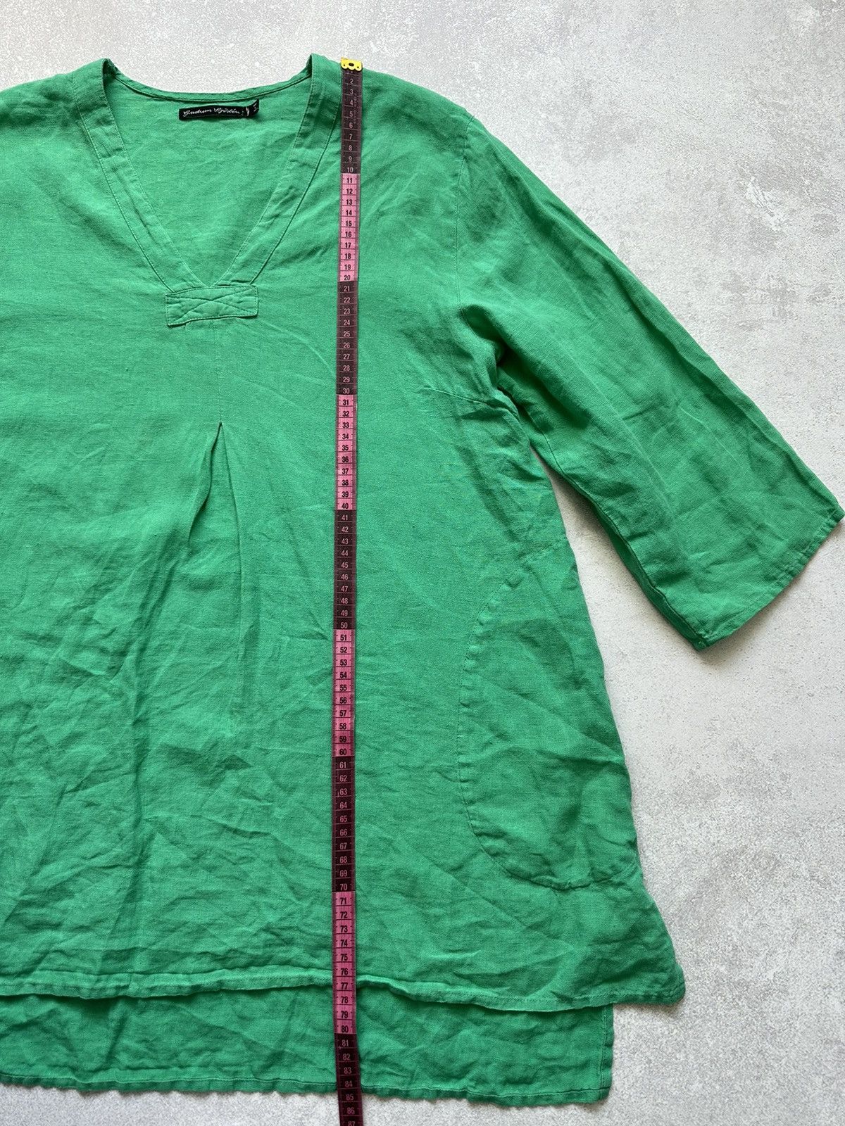 Gudrun Sjoden Women dress Gudrun Sjoden bid one size green India 100% Lin Size XL / US 12-14 / IT 48-50 - 8 Thumbnail