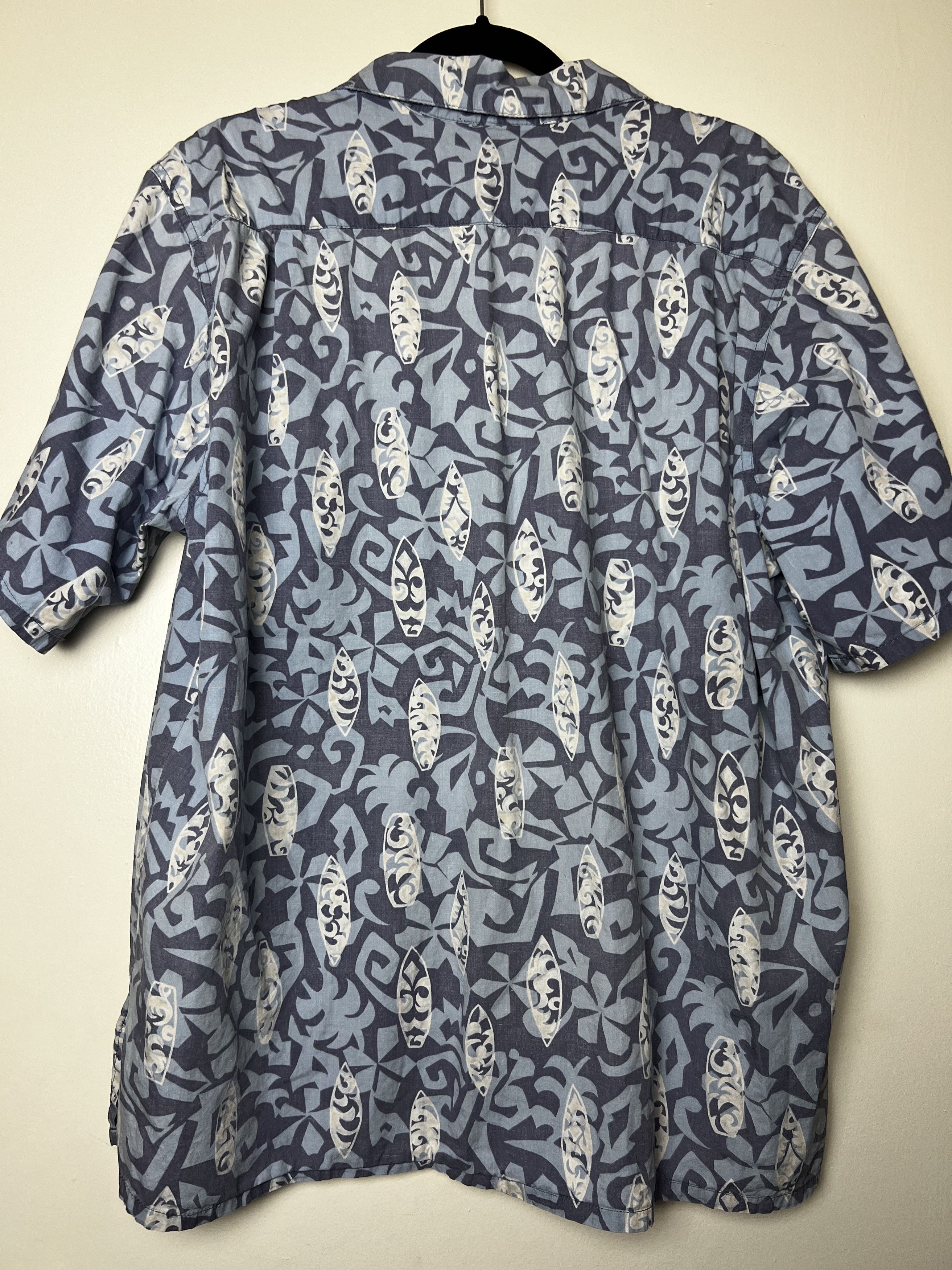 Vintage Vntg 80s Hawaii Aloha Shirt : Barefoot in Paradise Surfboard Size US L / EU 52-54 / 3 - 9 Thumbnail