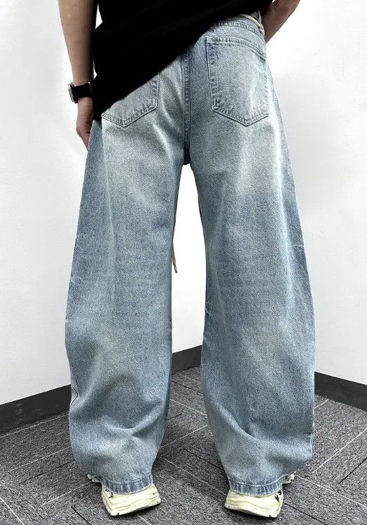 VIBE Vintage washed loose flared scimitar jeans y2k Size US 32 / EU 48 - 8 Thumbnail