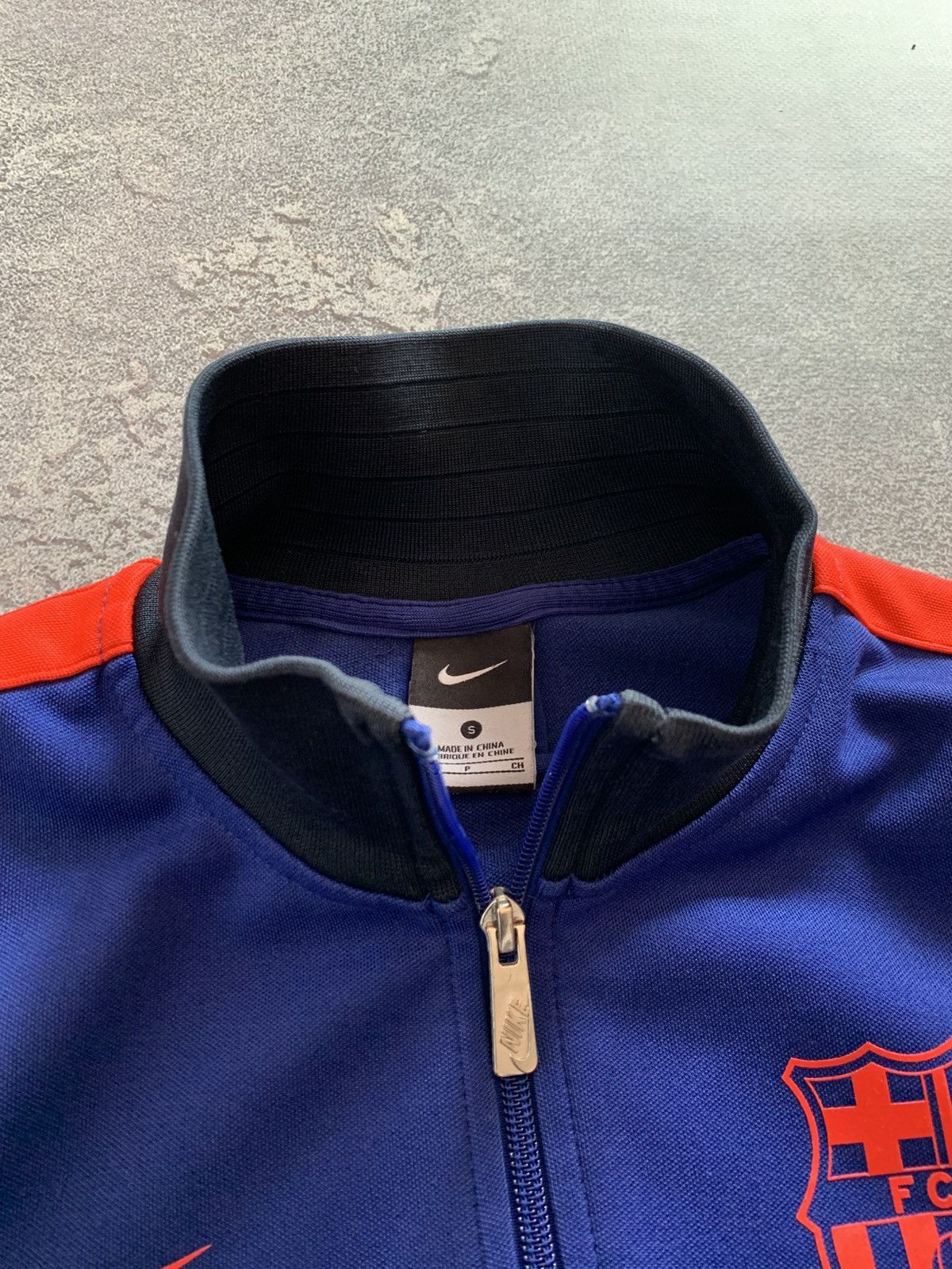 Nike VTG Nike FC Barcelona 2012/13 Soccer Track Jacket Mens Size US S / EU 44-46 / 1 - 7 Thumbnail