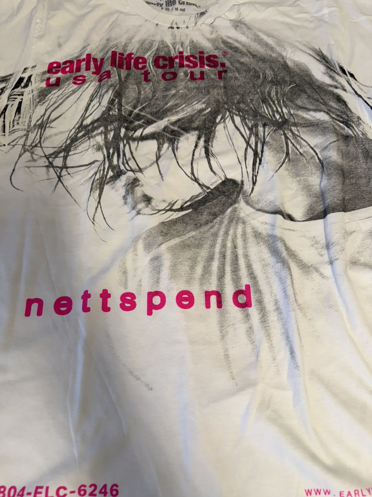 Band Tees Nettspend Early Life Crisis Tour Merch Size US M / EU 48-50 / 2 - 3 Thumbnail