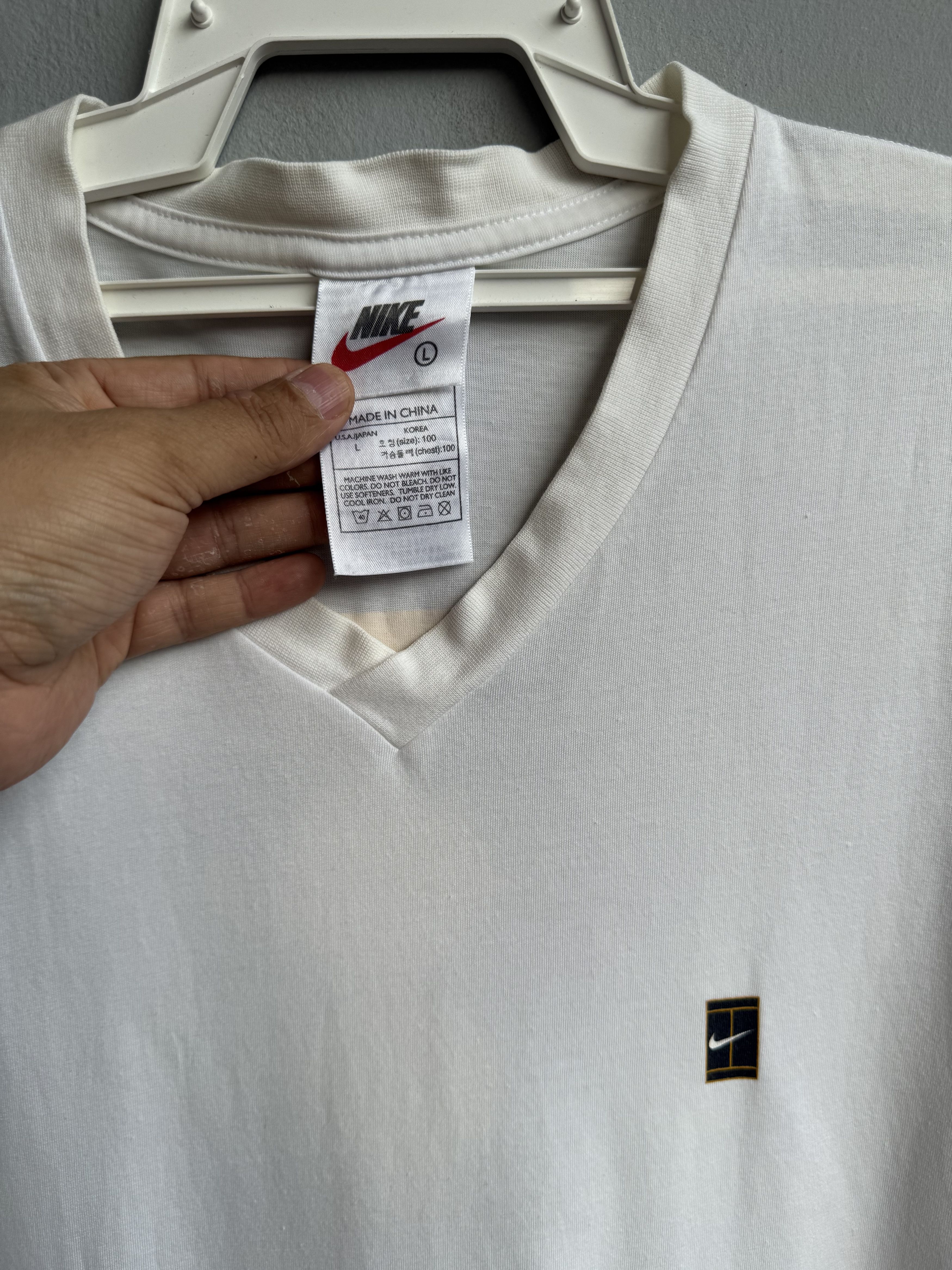 Nike Nike Tennis Vintage Shirt Size US L / EU 52-54 / 3 - 4 Thumbnail