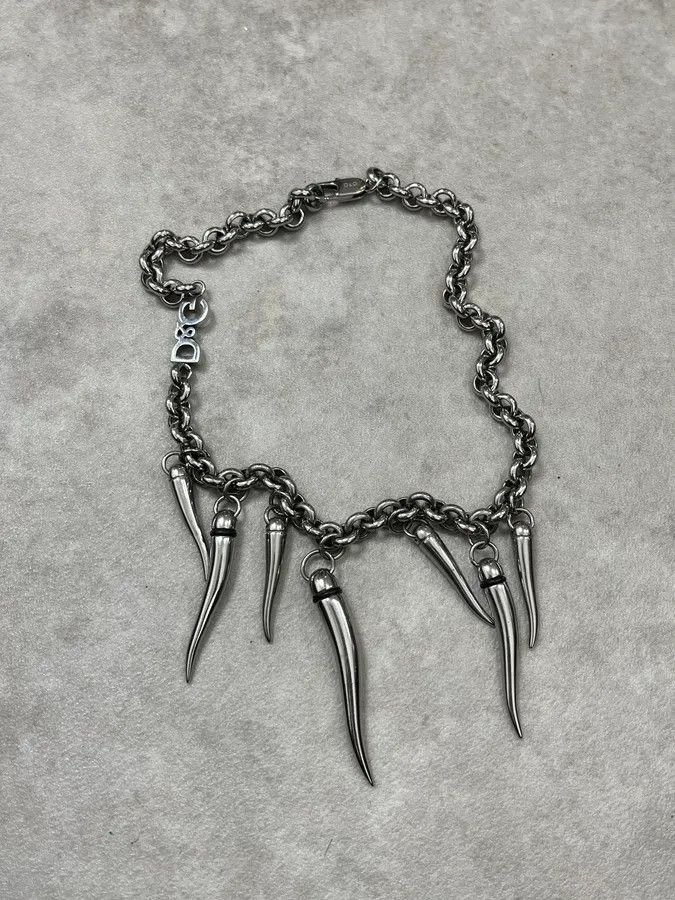 Dolce & Gabbana AW2005 Dolce & Gabbana Avant-Garde Multi Teeth Steel Necklace Size ONE SIZE - 3 Thumbnail