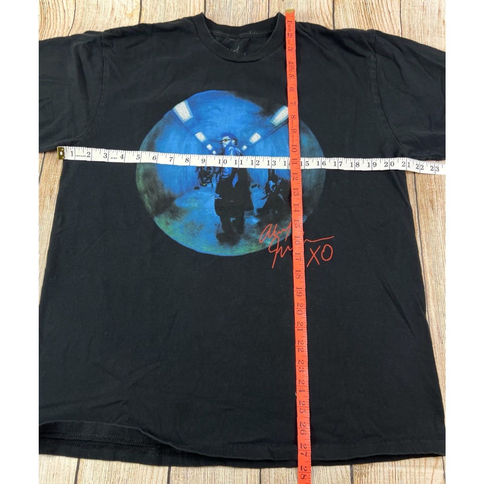 Vintage VINTAGE The Weeknd Tunnel Portrait Pop T-Shirt Unisex Adults L Black Short Sleeve Crew Neck 100% Cotton Relaxed Regular Shirt Size L / US 10 / IT 46 - 3 Thumbnail