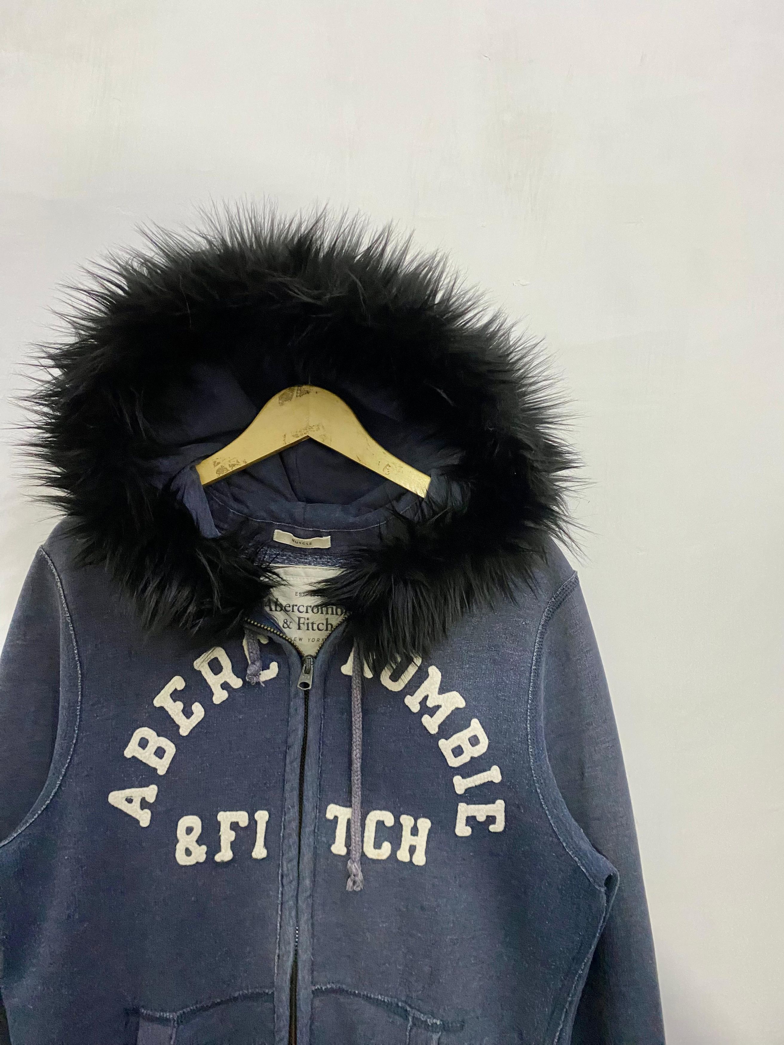 14th Addiction 💥L.G.B💥Abercrombie & Fitch Fur Zipper Hoodie LGB Style Size US L / EU 52-54 / 3 - 5 Thumbnail