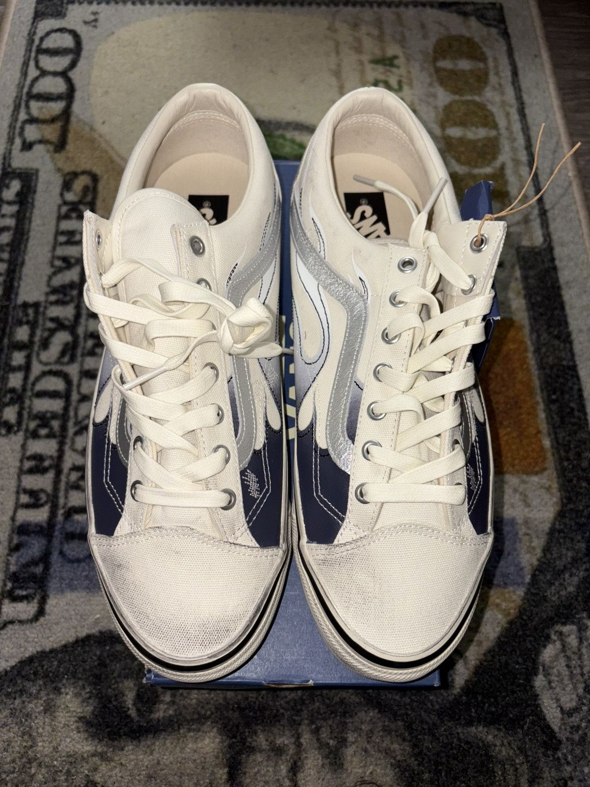 Vans Vans LX Old School Archive Flame White Size US 13 / EU 46 - 3 Thumbnail
