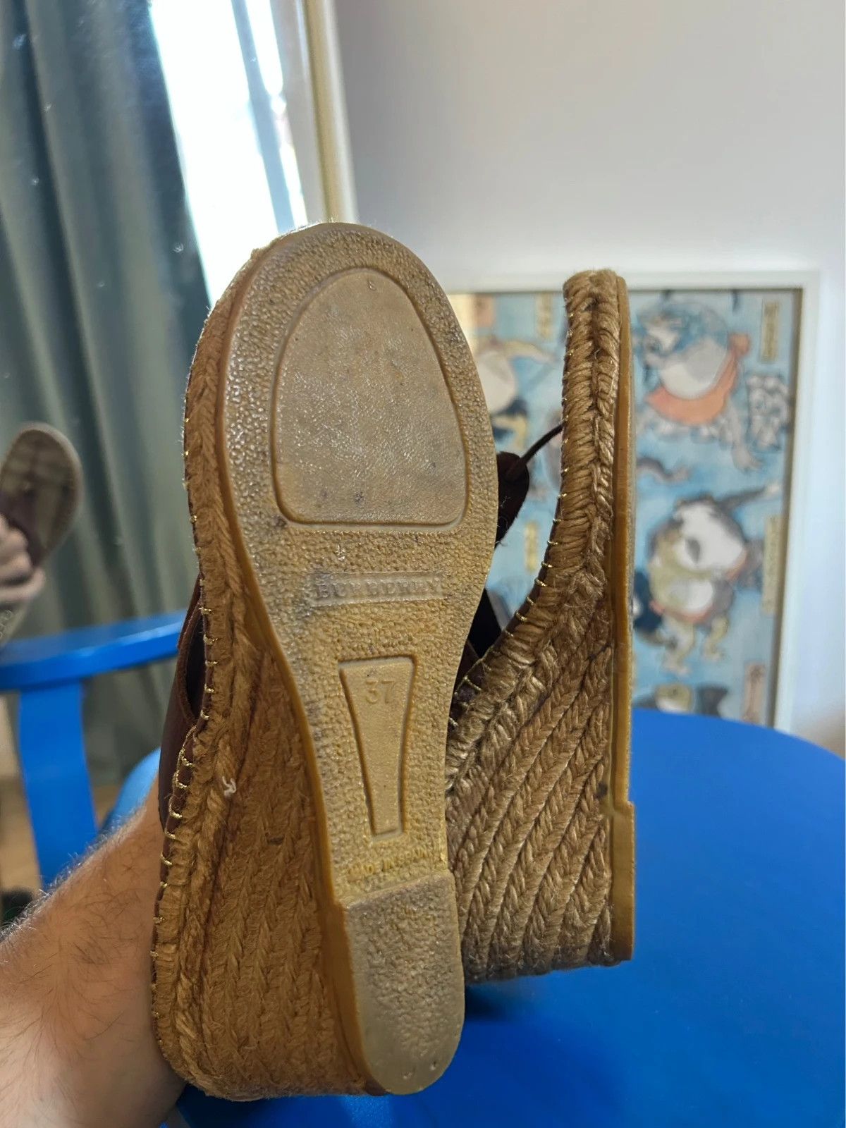 Burberry Burberry Wedge Sandals Size US 7 / IT 37 - 7 Thumbnail