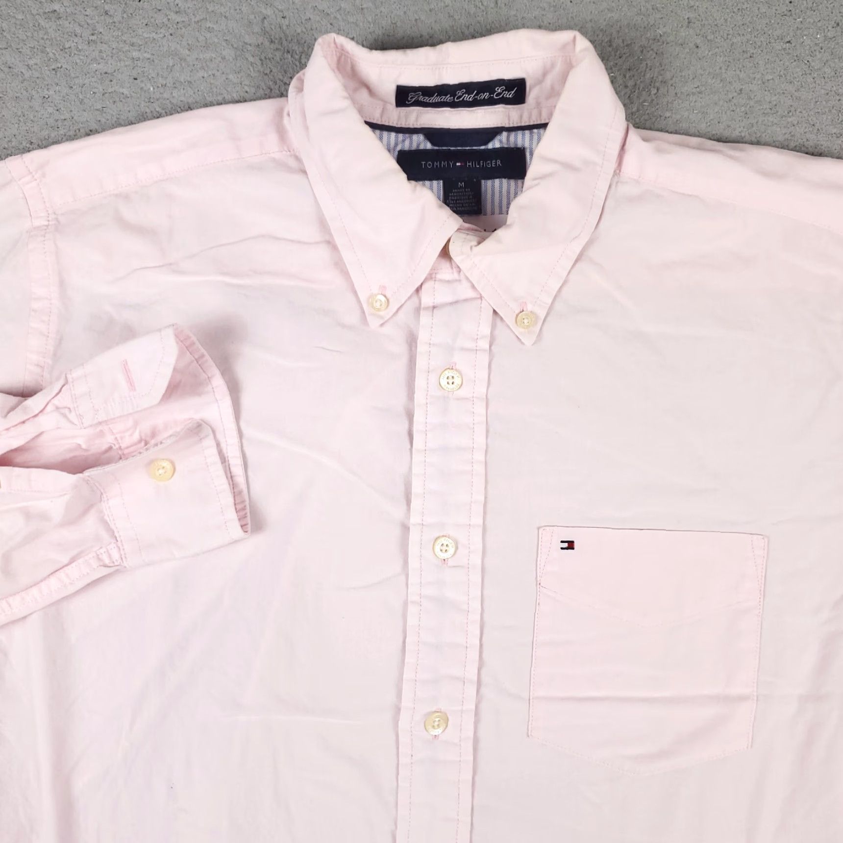 Tommy Hilfiger VINTAGE Tommy Hilfiger Shirt Mens Medium Pink Casual Button-Up Long Sleeve Shirt M Pink Tommy Hilfiger Modern Classic 90s? (but avoid adding N/A) Size US M / EU 48-50 / 2 - 2 Thumbnail