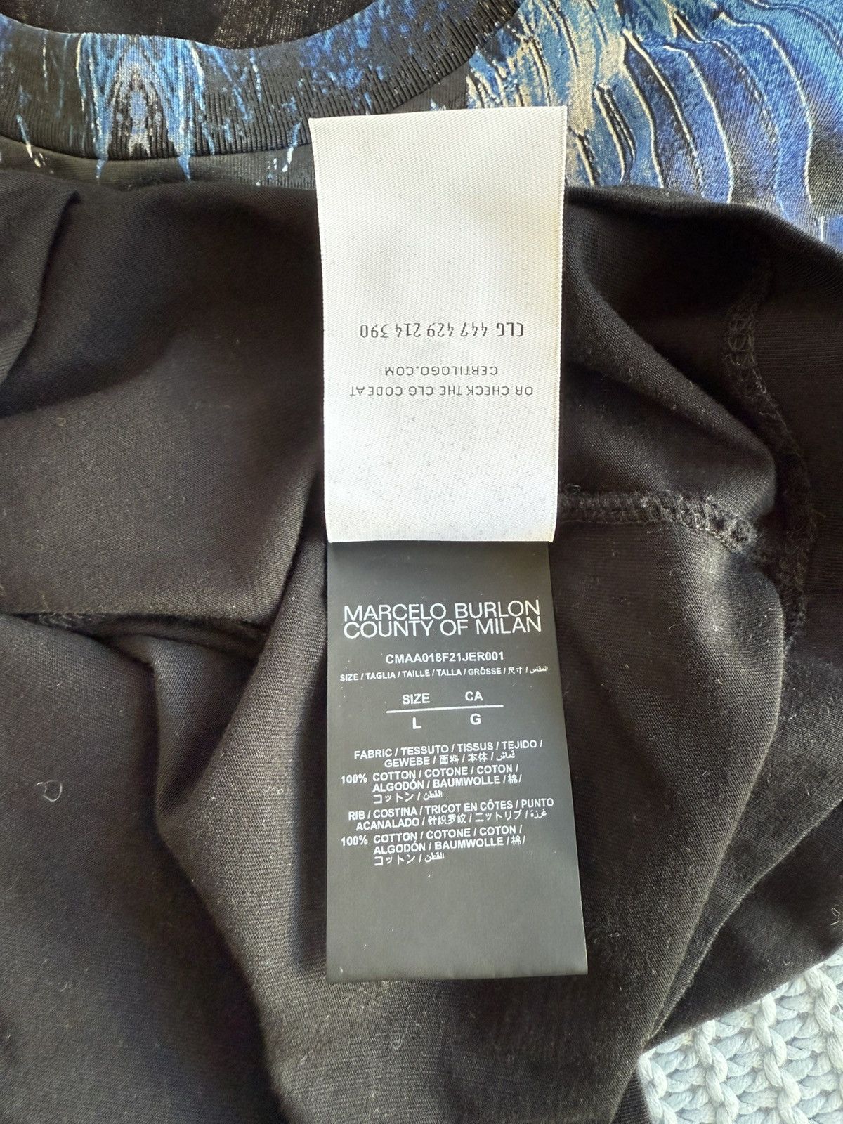 Marcelo Burlon Marcelo Burlon Wing T-Shirt Size US L / EU 52-54 / 3 - 5 Thumbnail