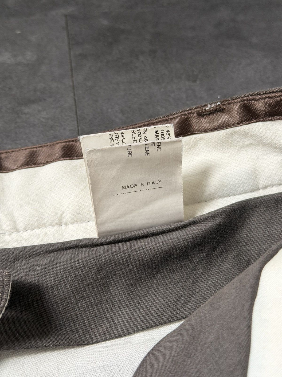 Rick Owens F/W 06 "DUSTULATOR" Striped Runway Linen & Cotton Pants M Size US 32 / EU 48 - 18 Thumbnail
