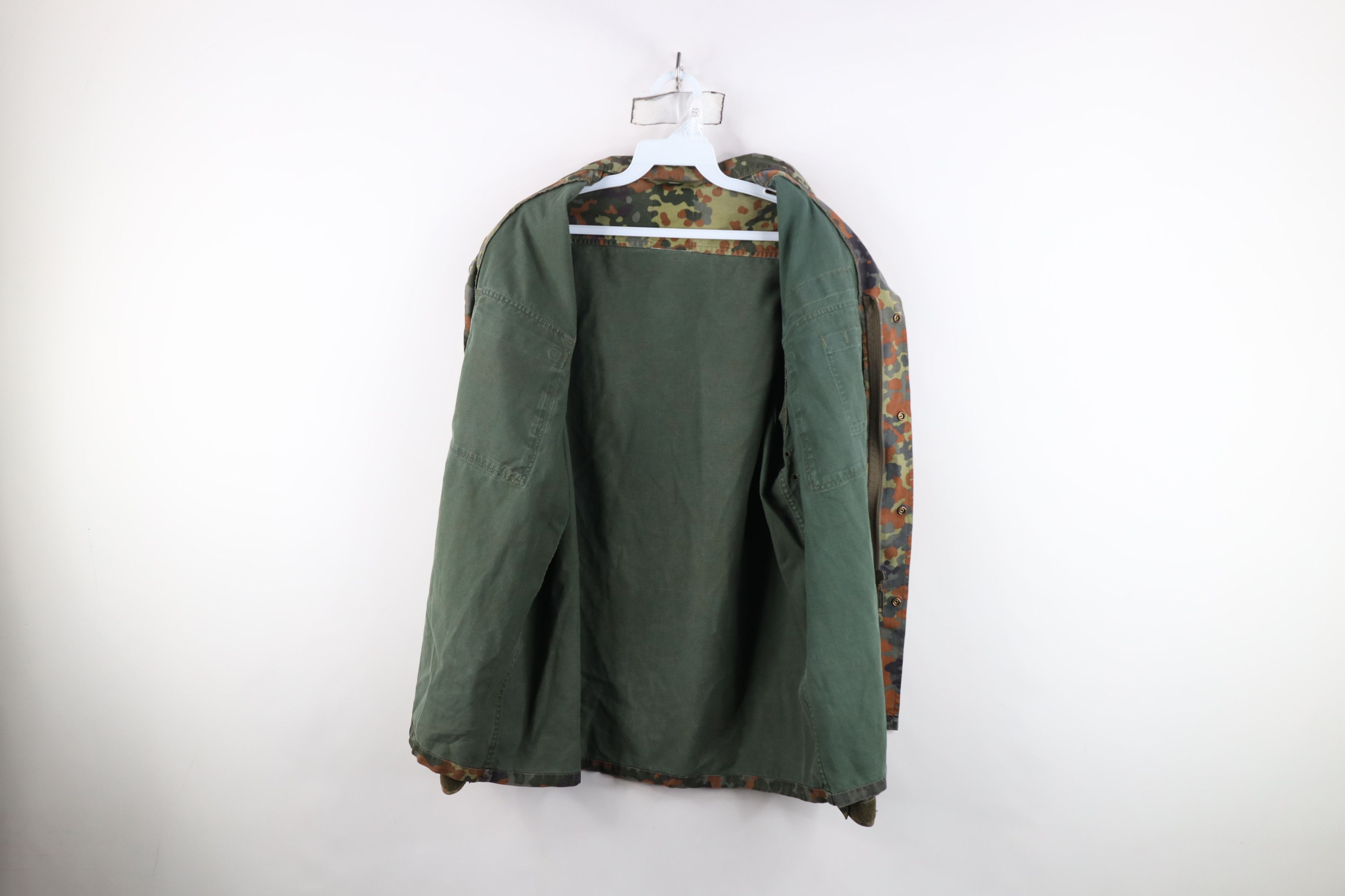 Vintage Vintage 90s German Military Camouflage Shirt Field Jacket Size US L / EU 52-54 / 3 - 10 Thumbnail