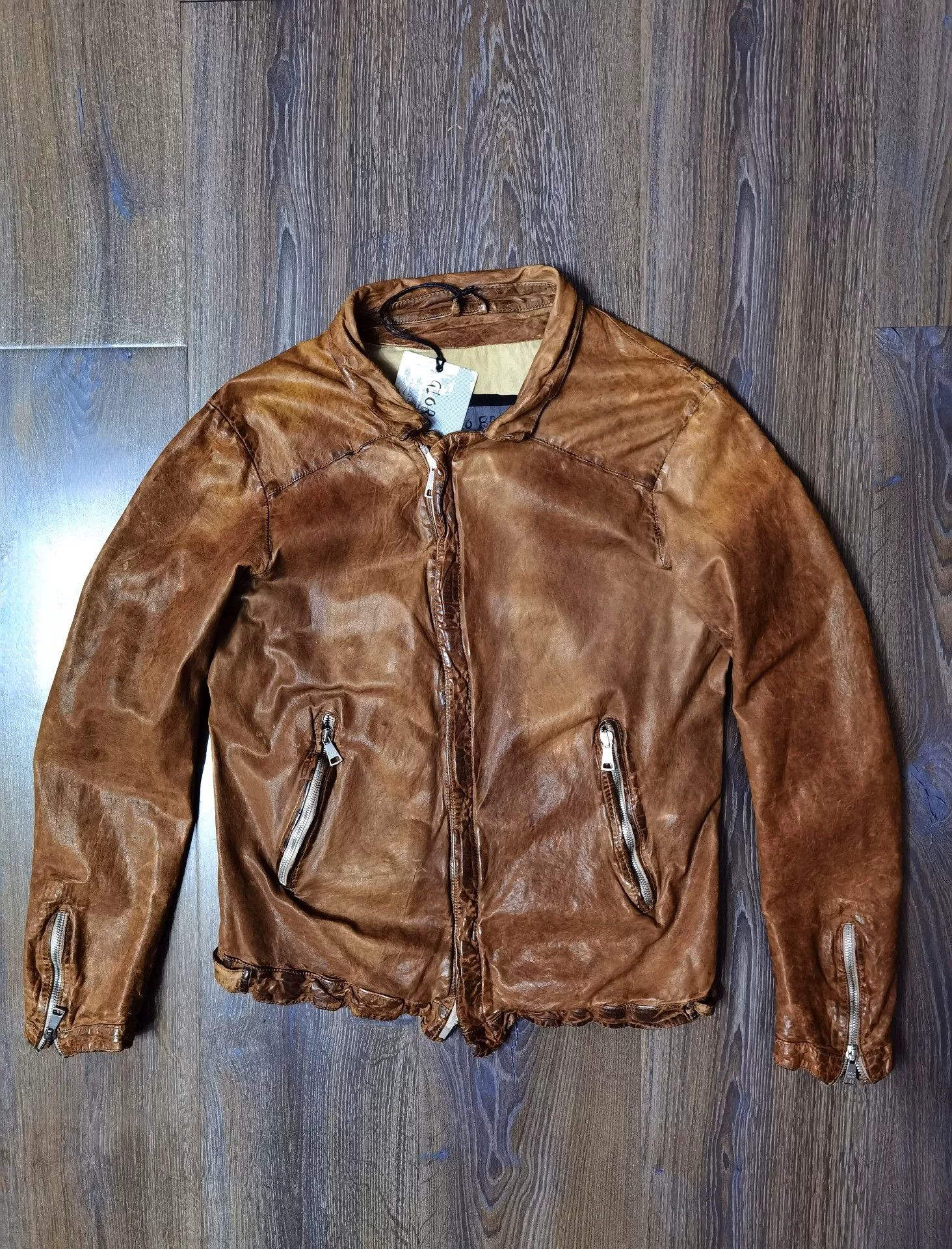 Giorgio Brato Giorgio Brato Leather Jacket Size 48 Size US M / EU 48-50 / 2 - 1 Thumbnail