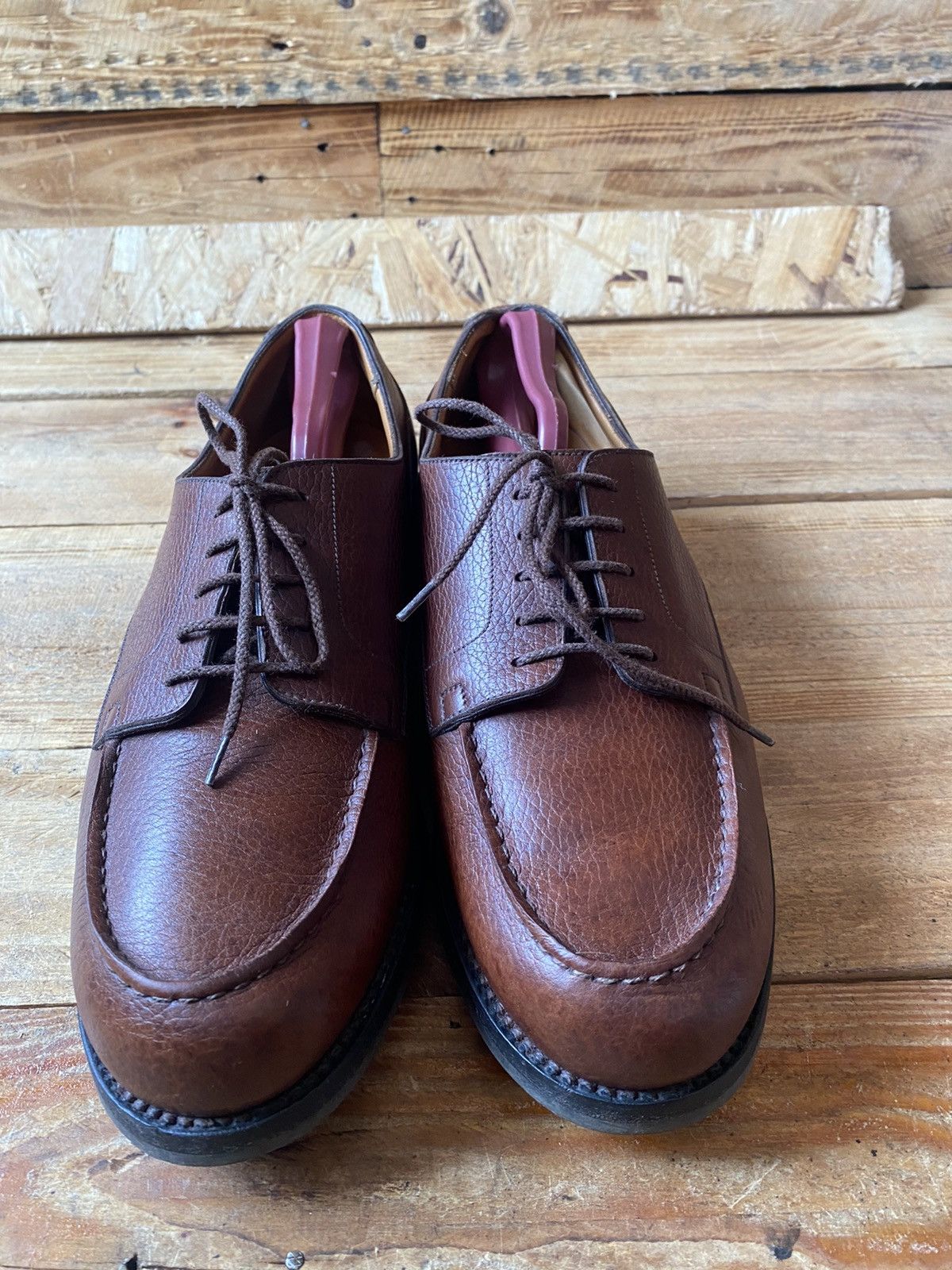J.M. Weston J.M.Weston 641 brown derby leather shoes sz Uk8E Size US 9 / EU 42 - 2 Thumbnail