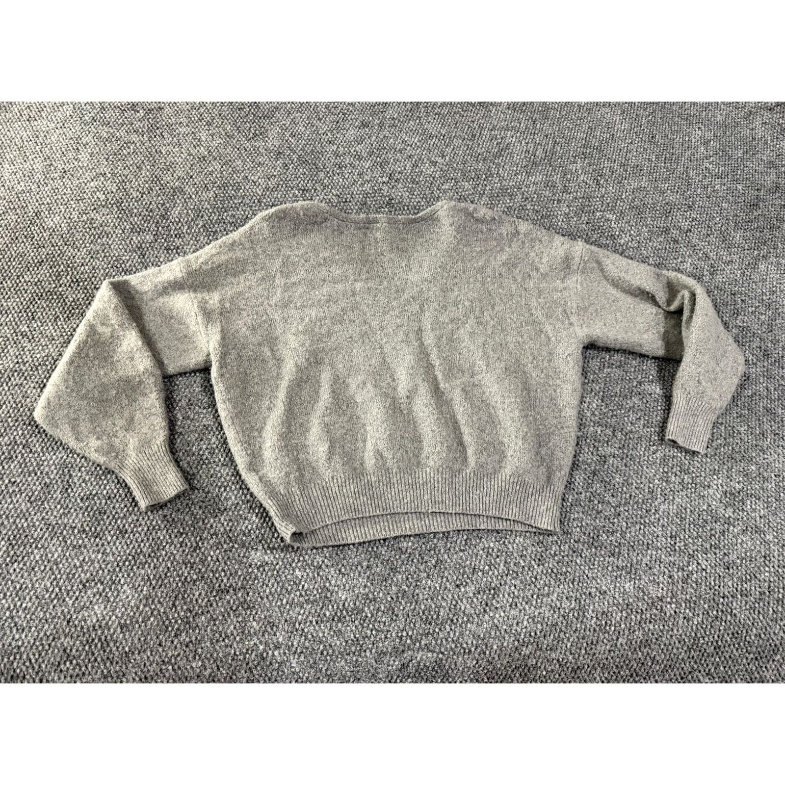 Madewell Madewell Sweater Womens M Gray V-Neck Pullover Knit Glitter Wool Cotton Polyamide All Seasons Casual Pullover Fall Winter Girls? Size M / US 6-8 / IT 42-44 - 7 Thumbnail